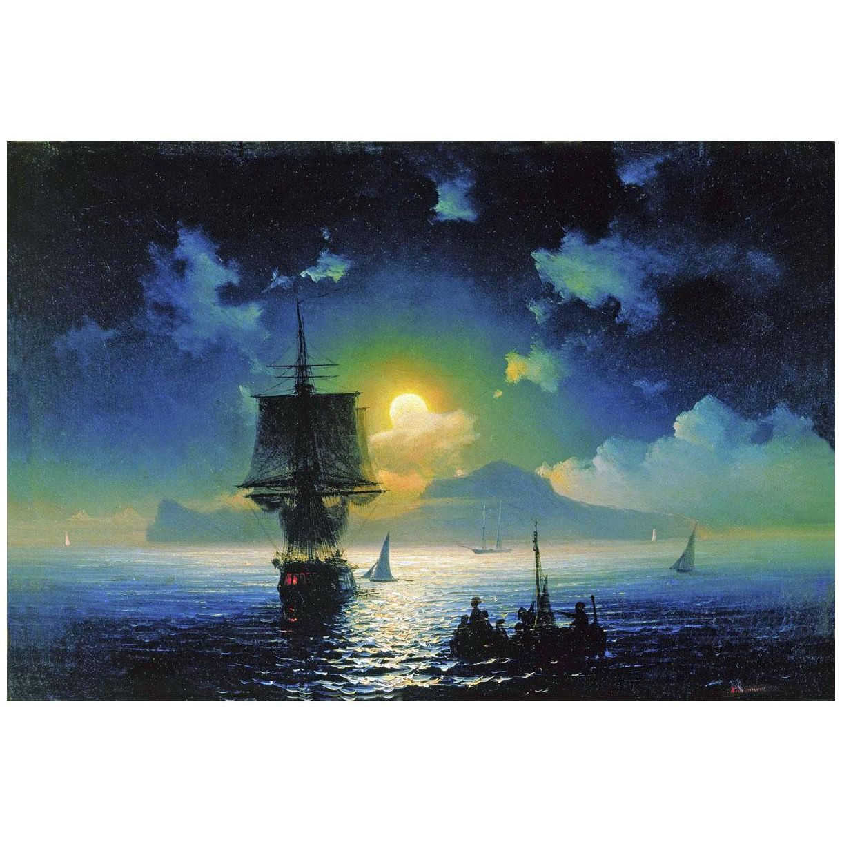 Иван Айвазовский. Лунная ночь на Капри. 1841. Третьяковская галерея
