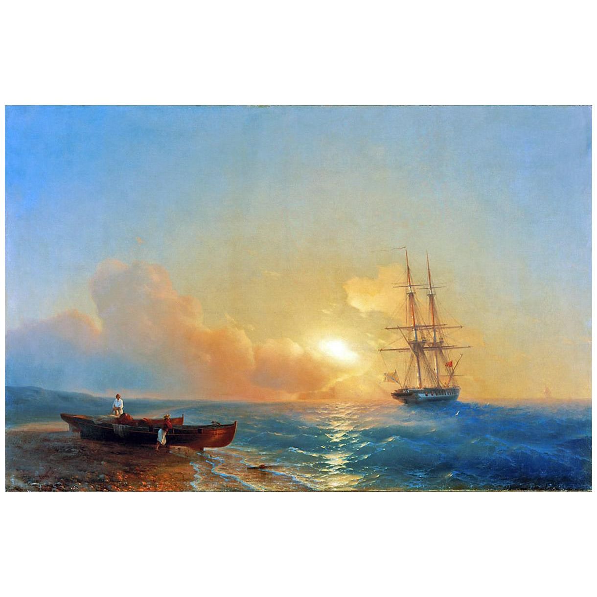 Иван Айвазовский. Рыбаки на берегу моря. 1852. Национальная галерея, Ереван
