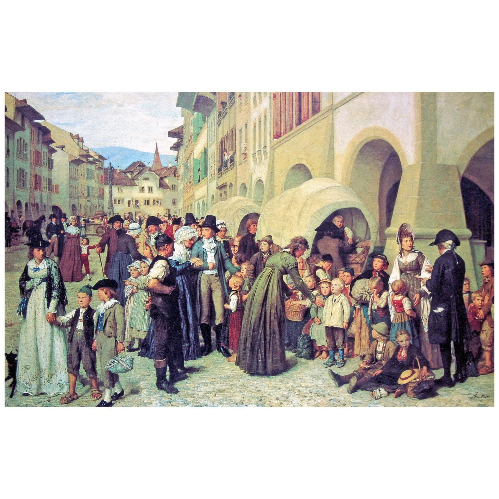 Albert Anker. Die Länderkinder. 1876. Musée d'art Neuchâtel