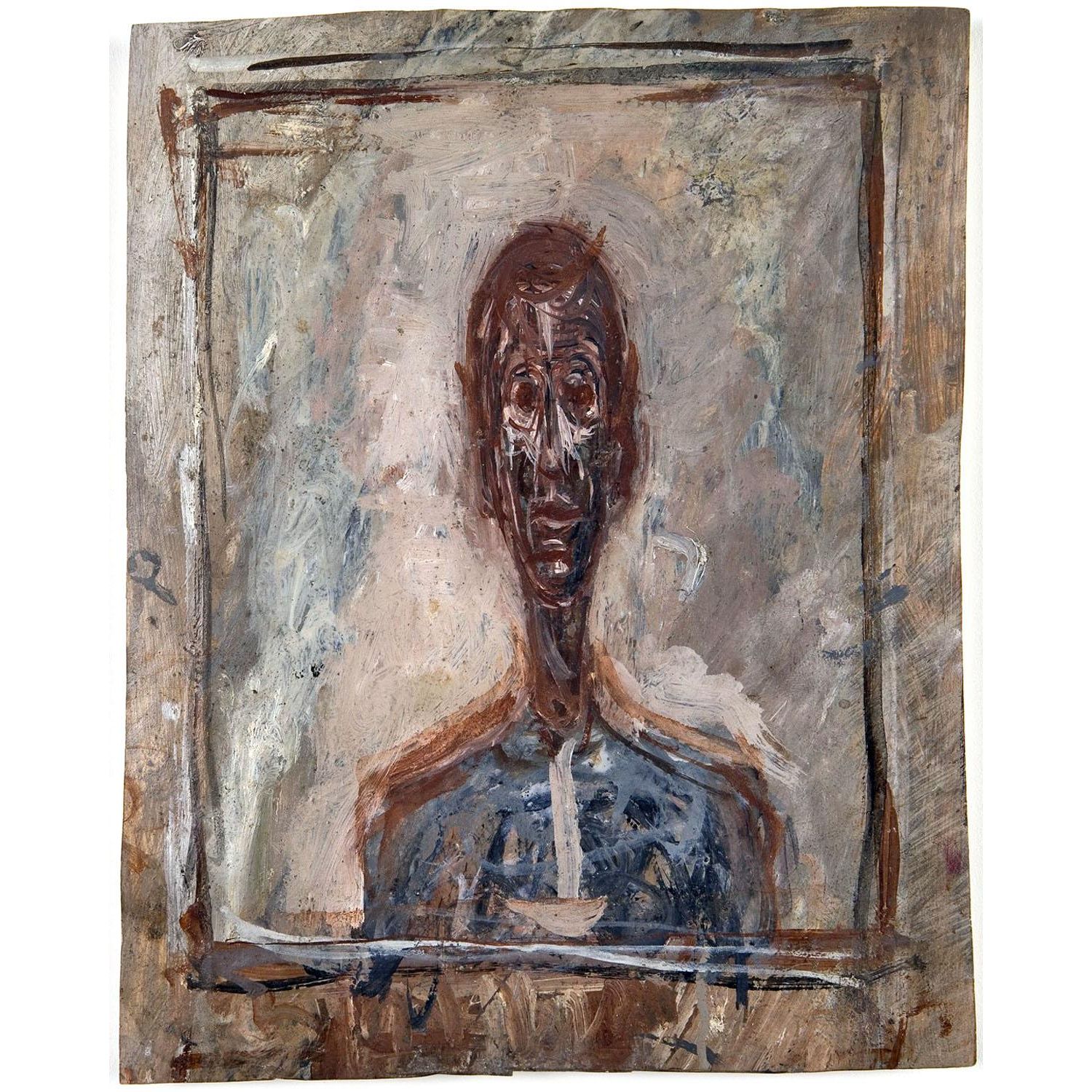 Alberto Giacometti. Man's bust in a frame. 1946. Giacometti Foundation Paris