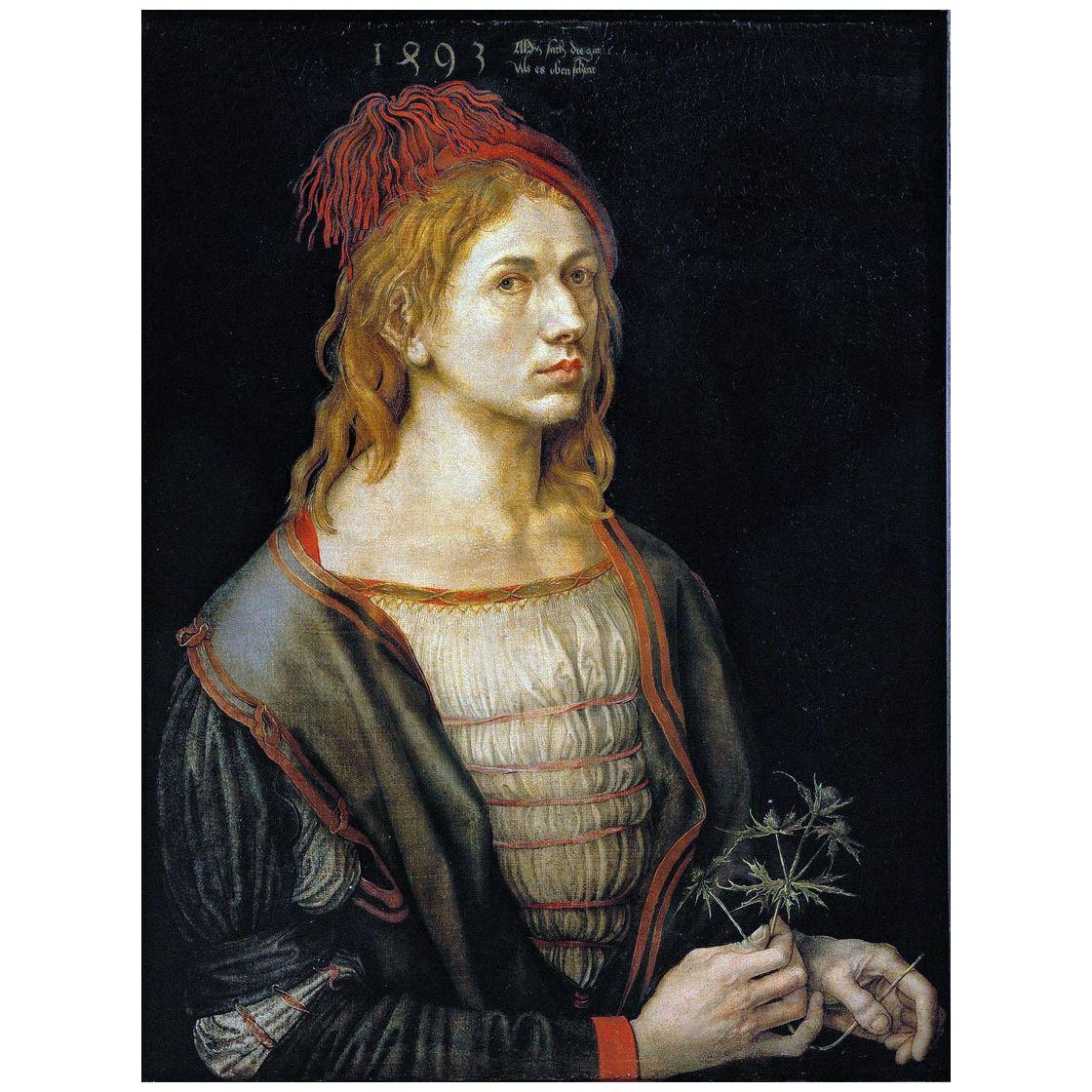 Albrecht Durer. Self-Portrait. 1493. Louvre Paris