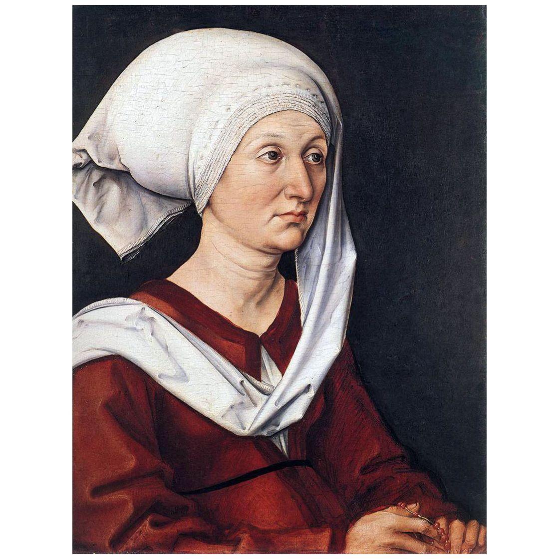 Albrecht Durer. Portrait of Barbara Durer Nee Holper. 1490. Nationalmuseum Nuremberg