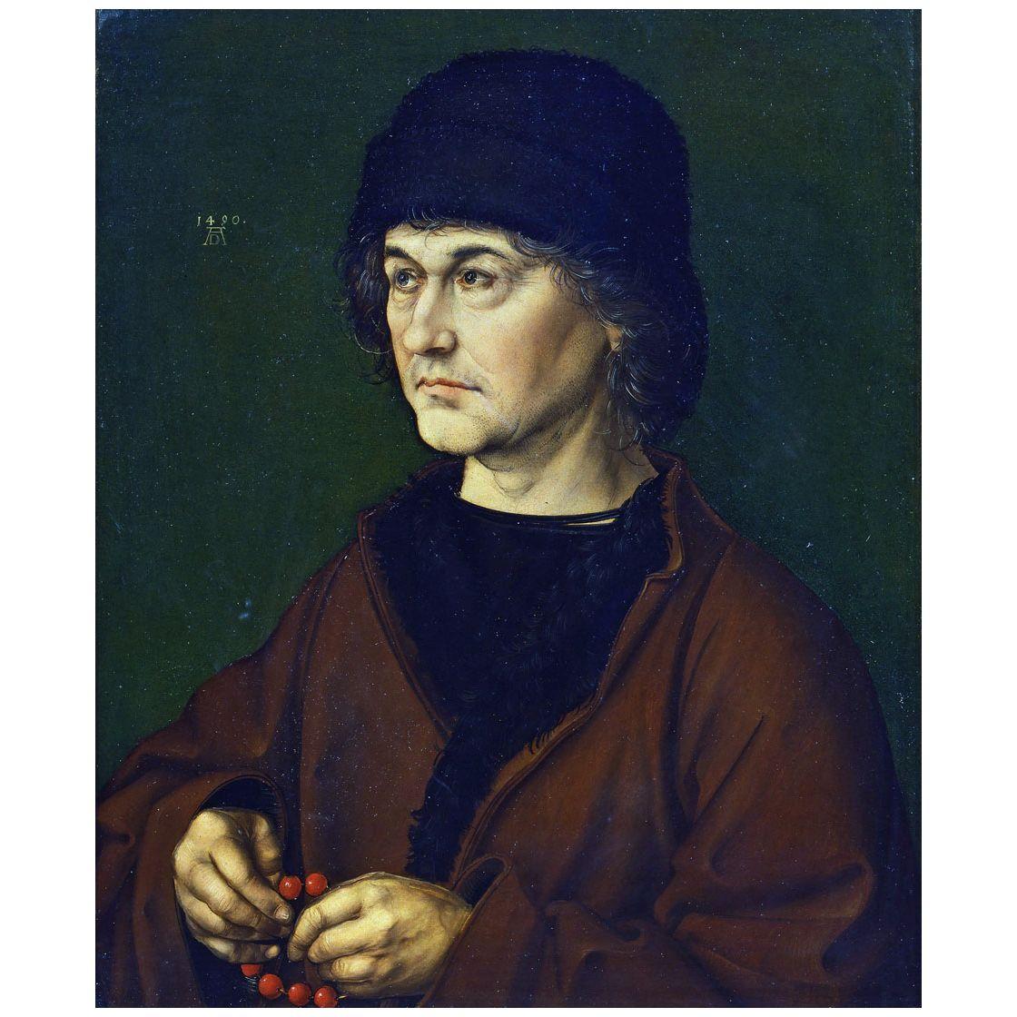 Albrecht Durer. Albert Durer the Elder. 1490. Uffizi Firenze