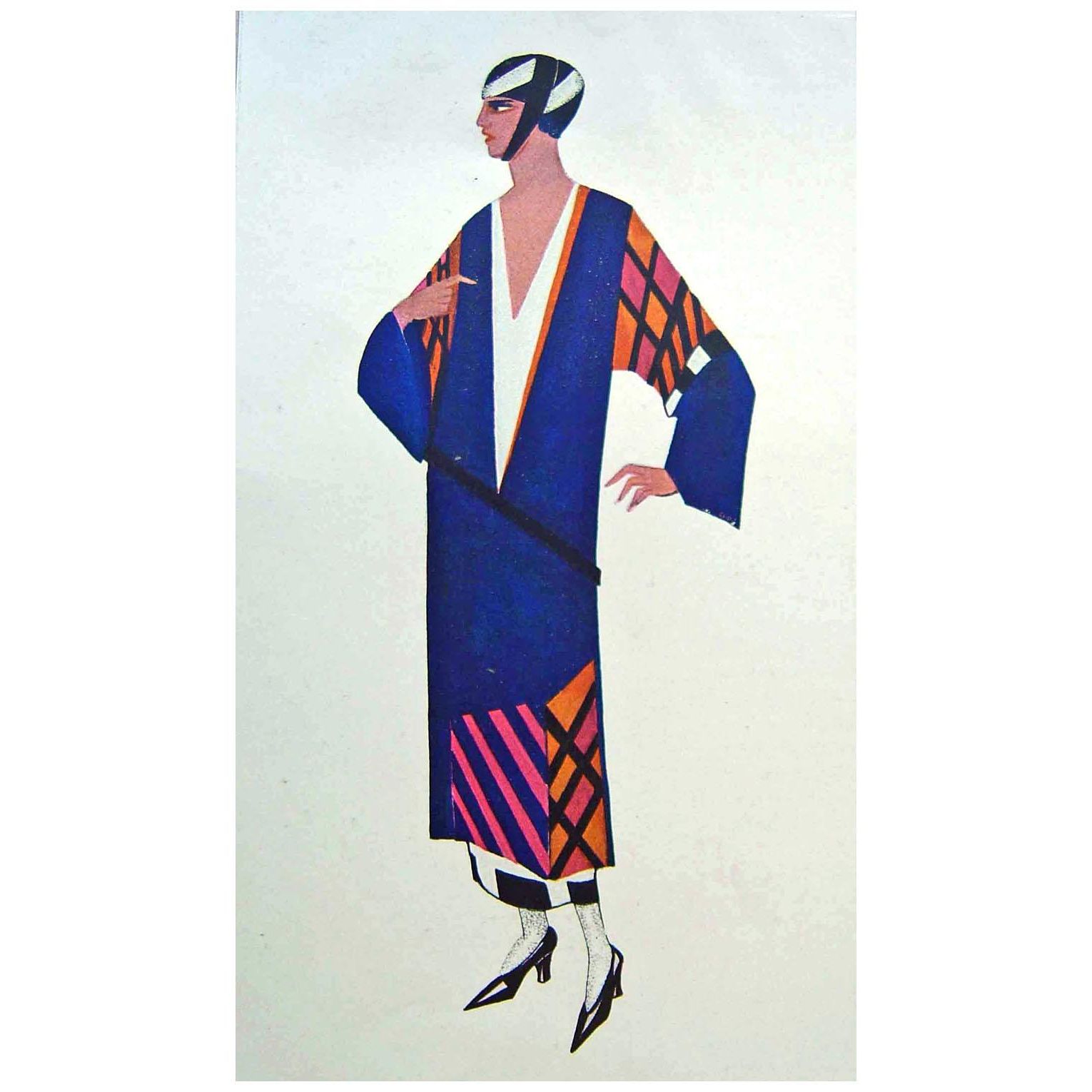 Александра Экстер. Дизайн платья. 1923. Журнал «Ателье» РГБ, Москва