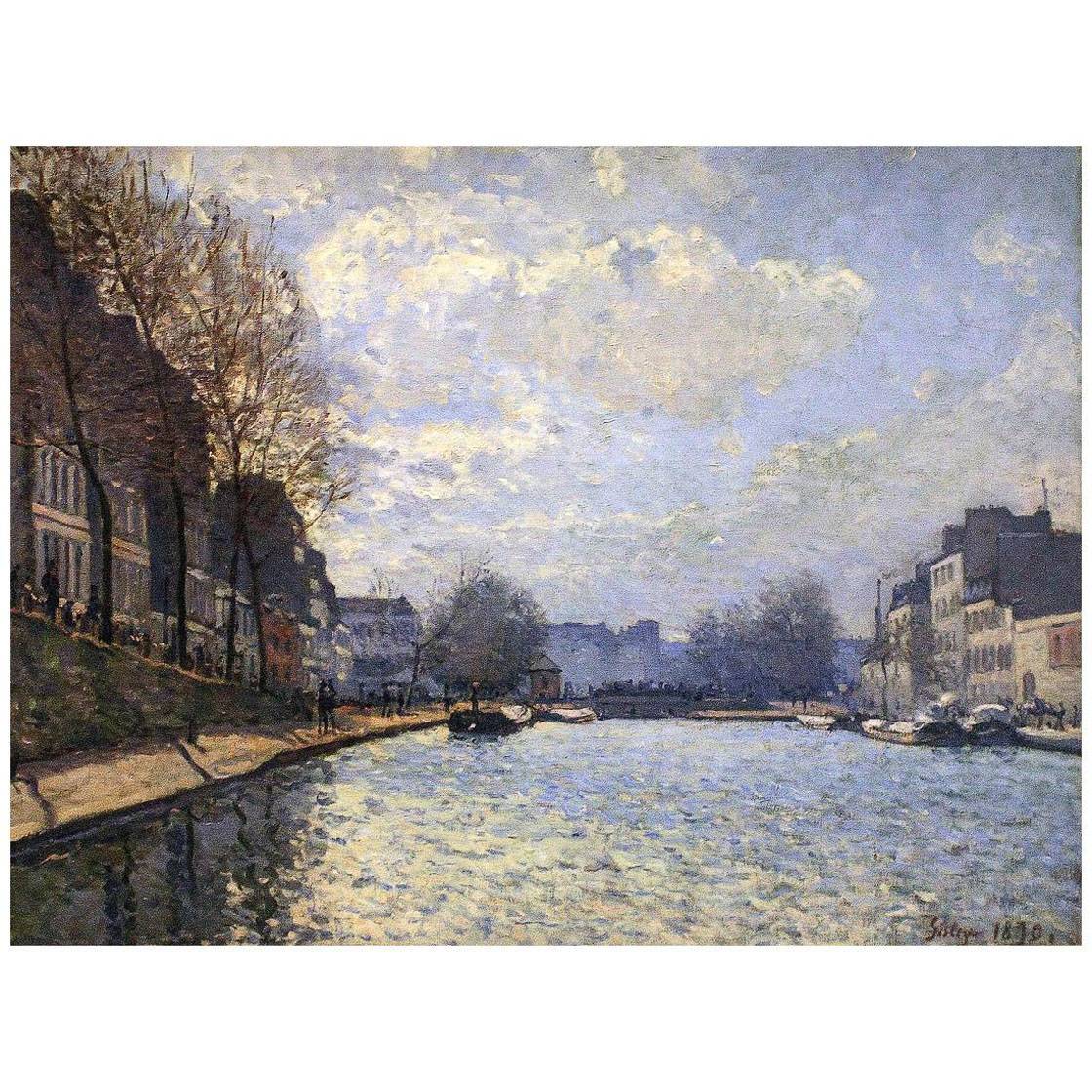 Alfred Sisley. St Martin Canal. 1870. Musee d’Orsay