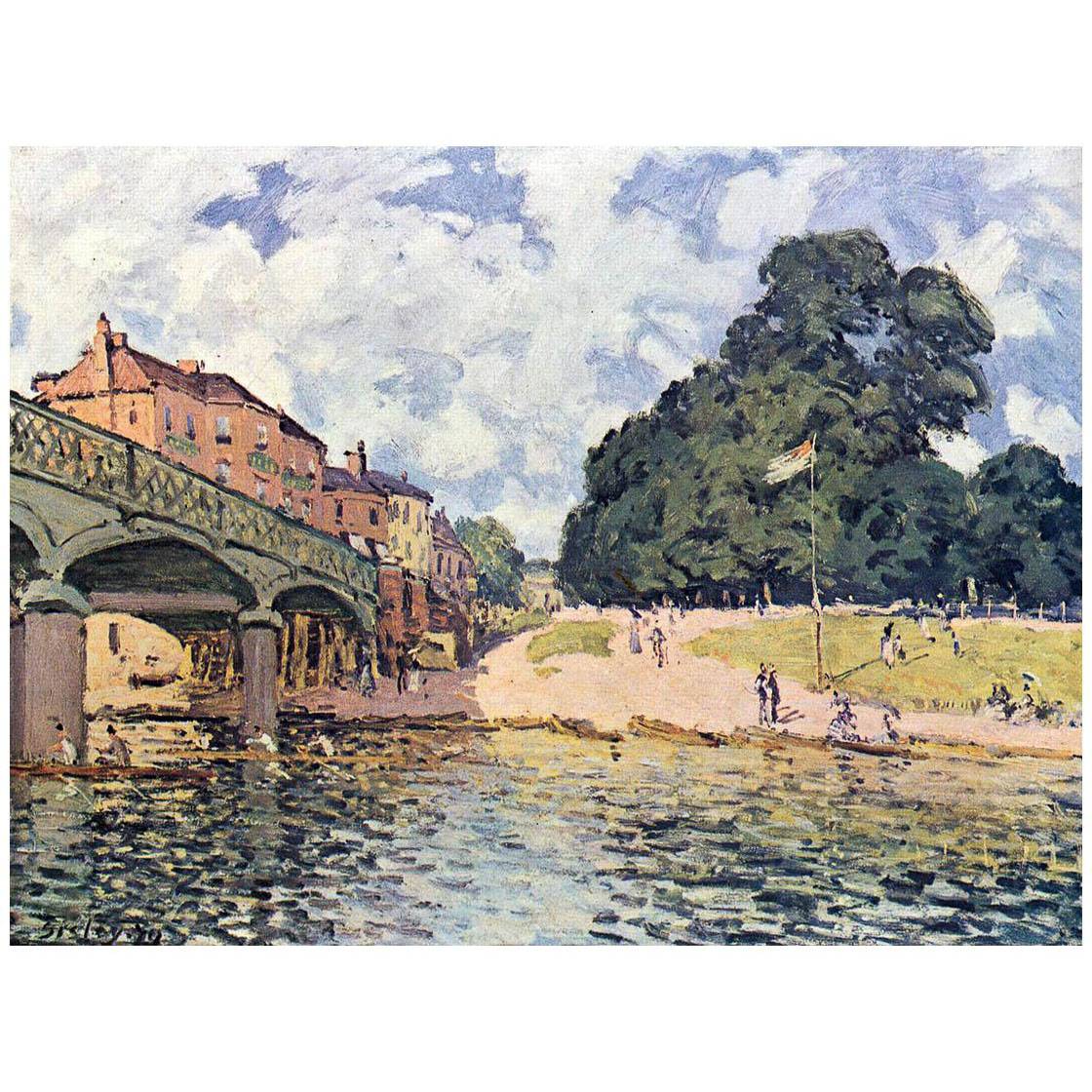 Alfred Sisley. Le pont de Hampton Court. 1874. Wallraf-Richartz Museum, Cologne