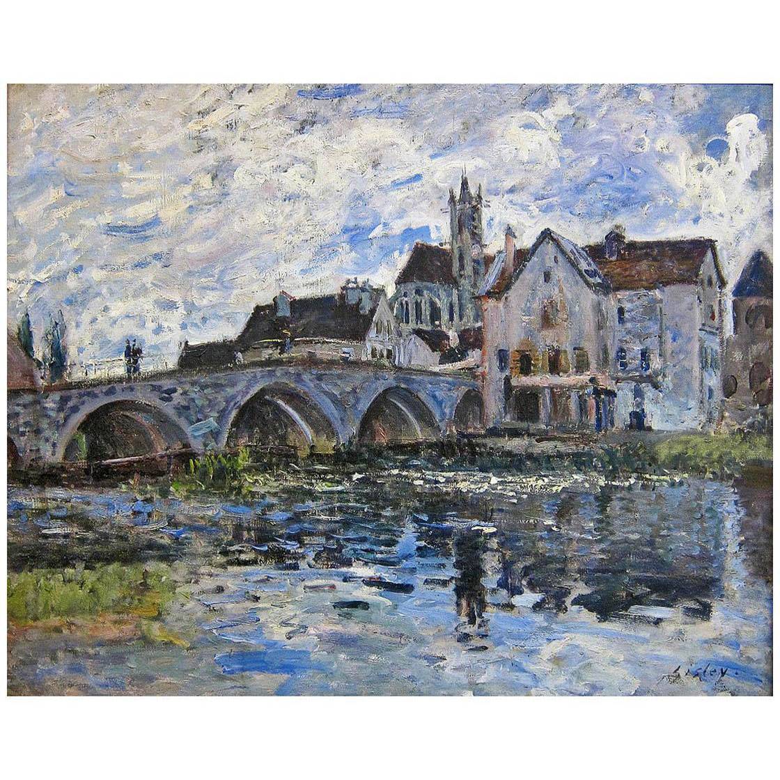 Alfred Sisley. Le pont de Moret. 1887. Musee Malraux. Le Havre