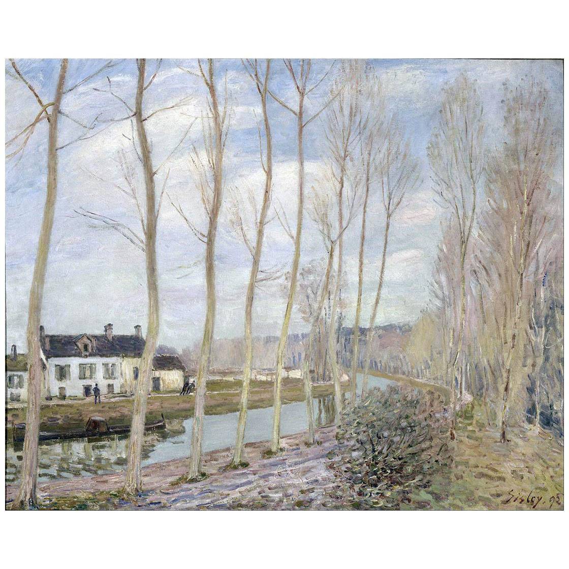 Alfred Sisley. Le Canal du Loing. 1892. Musee d’Orsay