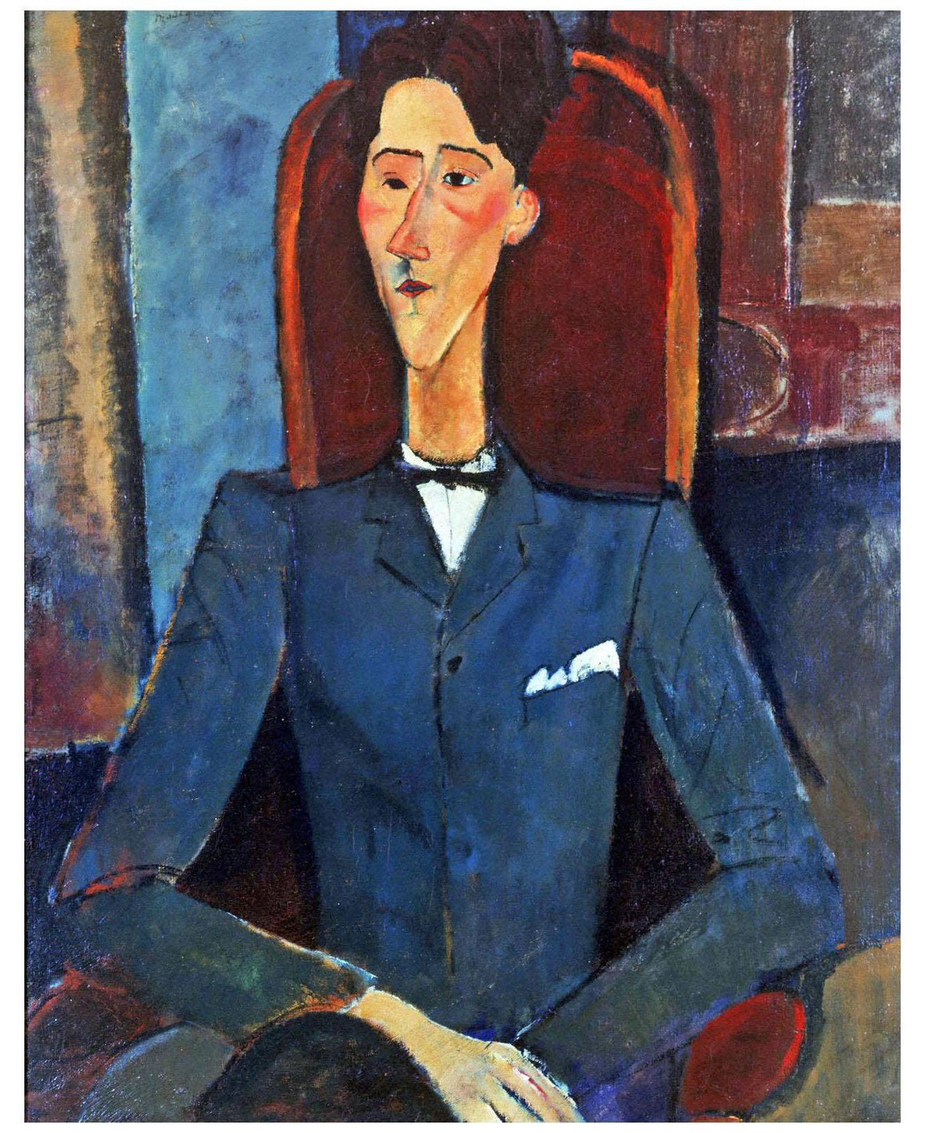 Amedeo Modigliani. Jean Cocteau. 1916. Princeton University Art Museum
