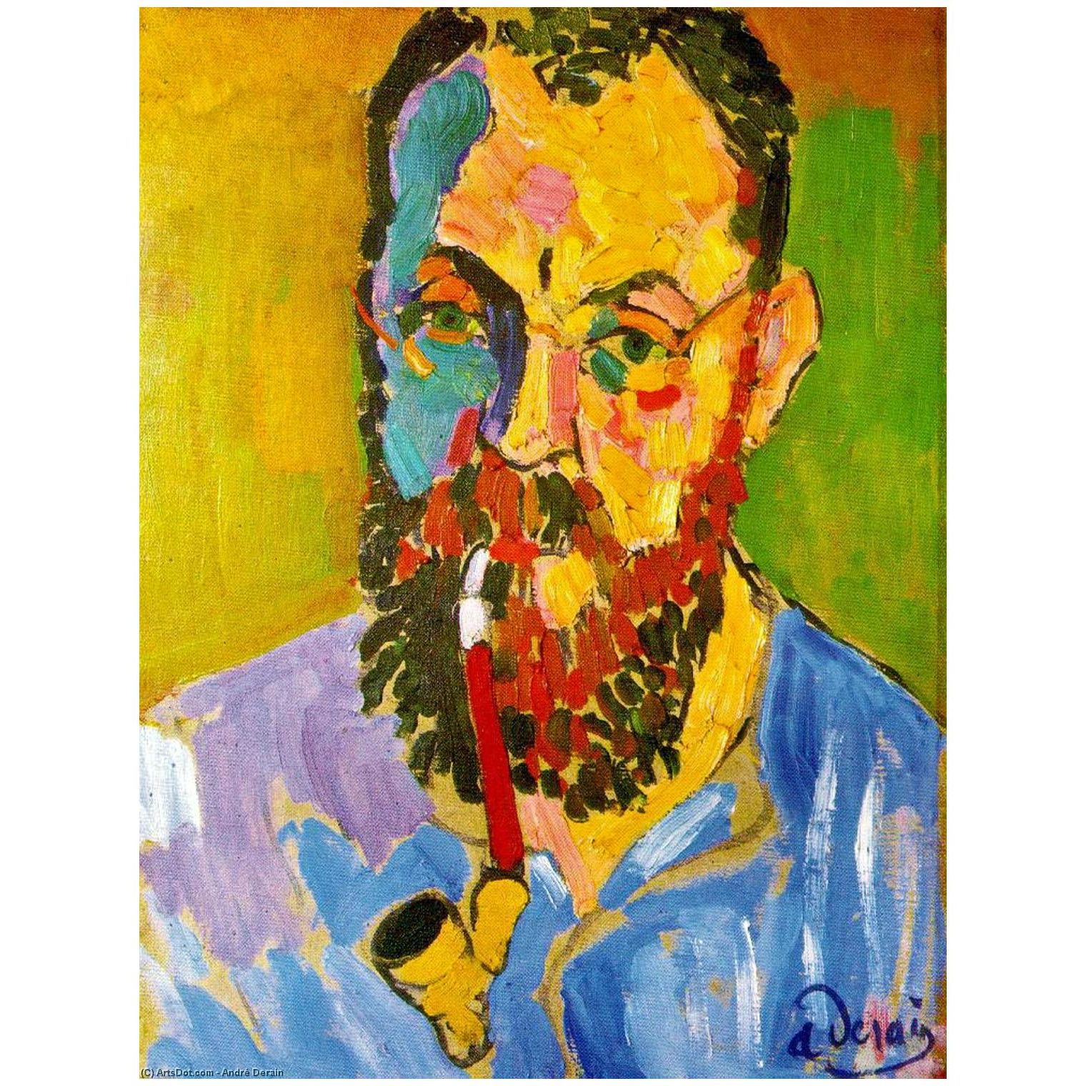 Andre Derain. Portrait de Henri Matisse. 1905. Musee Matisse Nice