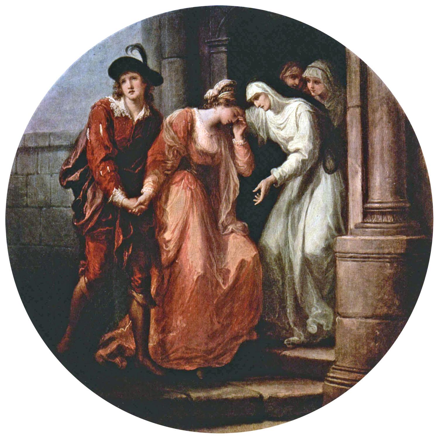Angelica Kauffmann. Parting of Abelard and Heloise. 1780. Hermitage Museum