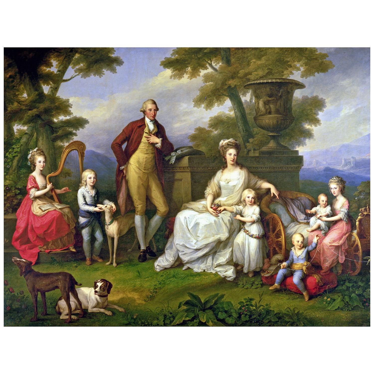 Angelica Kauffmann. Ferdinand IV and His Family. 1782. Museo di Capodimonte Napoli
