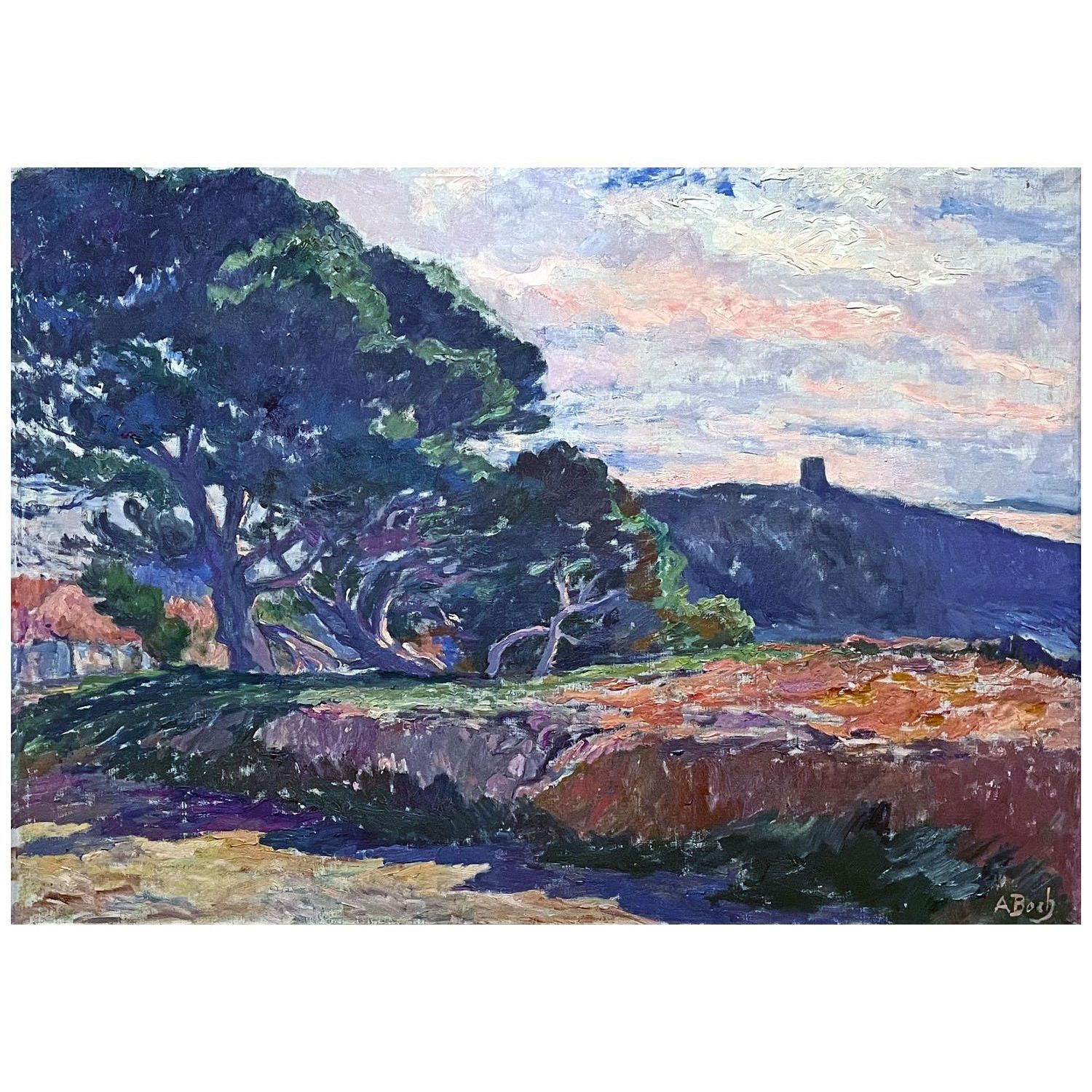 Anna Boch. Paysage Méditerranée. 1911. Villeroy&Boch collection, Mettlach