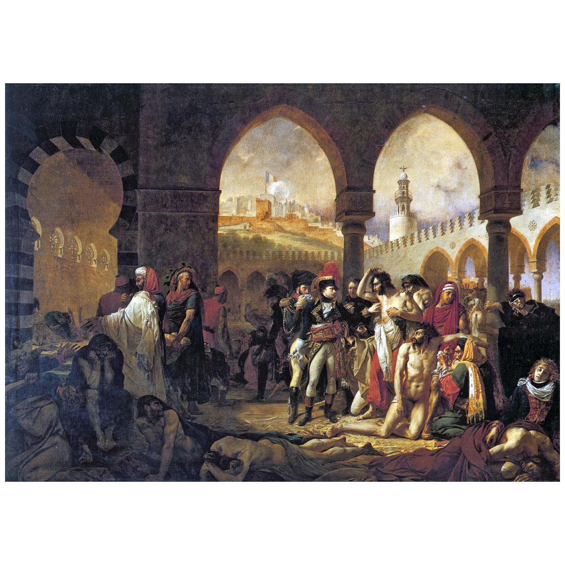 Antoine-Jean Gros. Bonaparte visitant les pestiferes de Jaffa. 1804. Louvre, Paris
