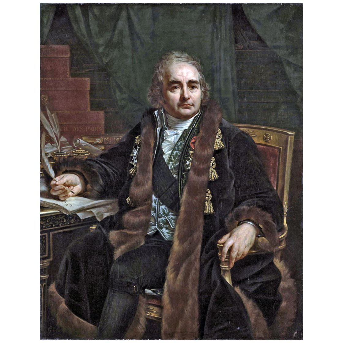 Antoine-Jean Gros. Comte Jean-Antoine Chaptal. 1824. MUSBA, Bordeaux