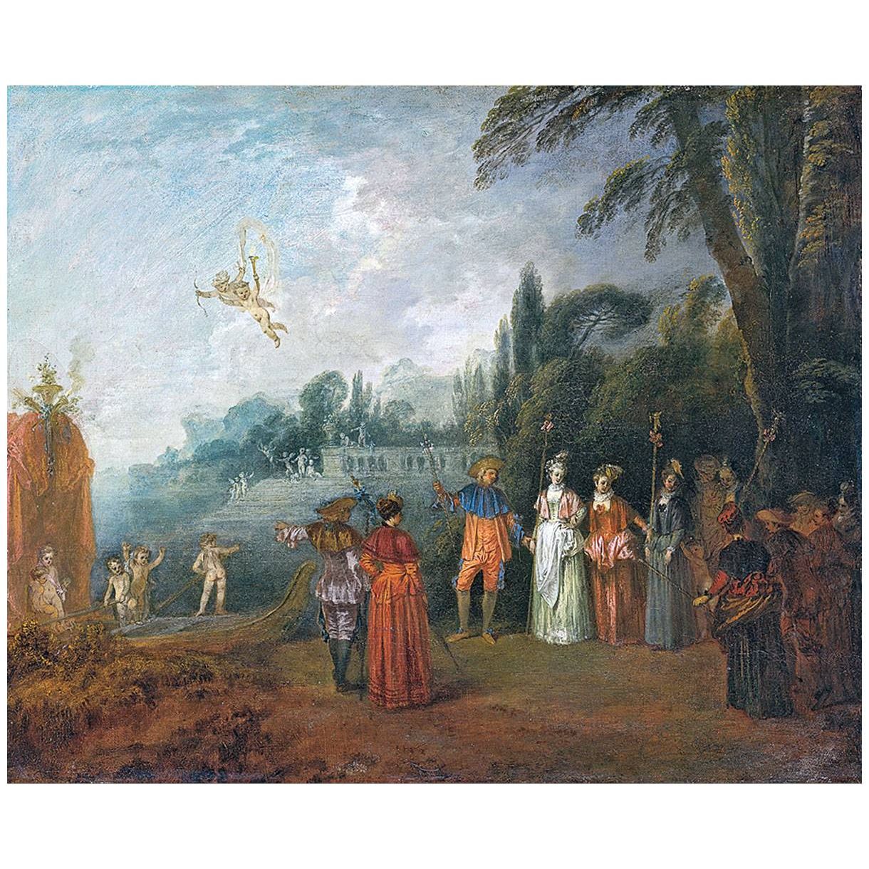 Antoine Watteau. L’embarquement pour Cythère. 1709. Stadel Museum Frankfurt
