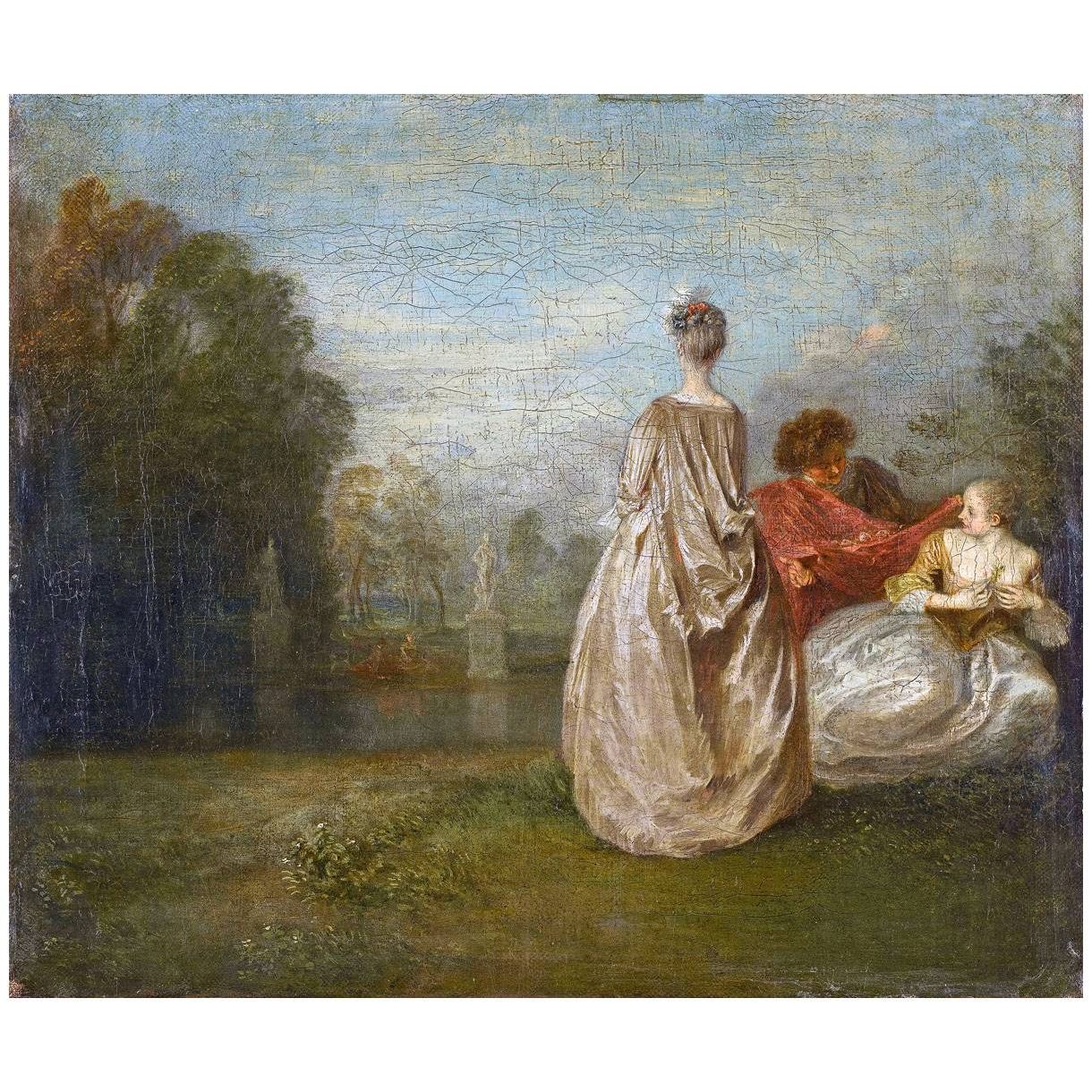 Antoine Watteau. Les deux Cousines. 1716. Louvre Paris