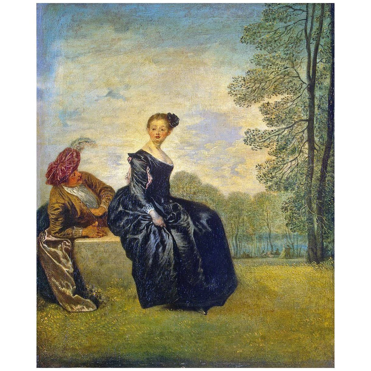 Antoine Watteau. La Boudeuse. 1718. Hermitage St-Petersburg