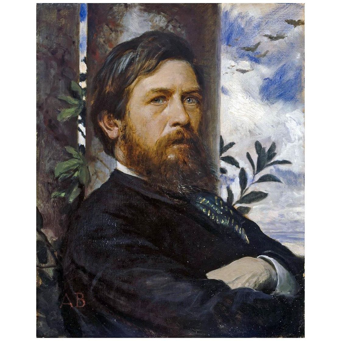 Arnold Böklin. Self-Portrait. 1873. Kunsthalle Hamburg