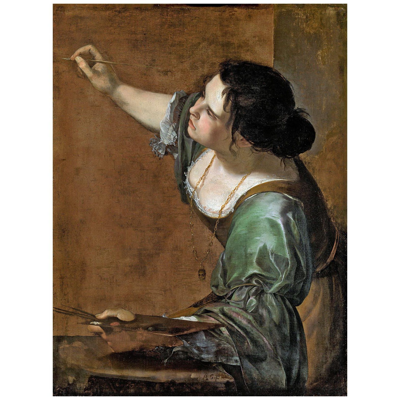 Artemisia Gentileschi. Autoritratto. Allegoria della pittura. 1638. Kensington Palace London