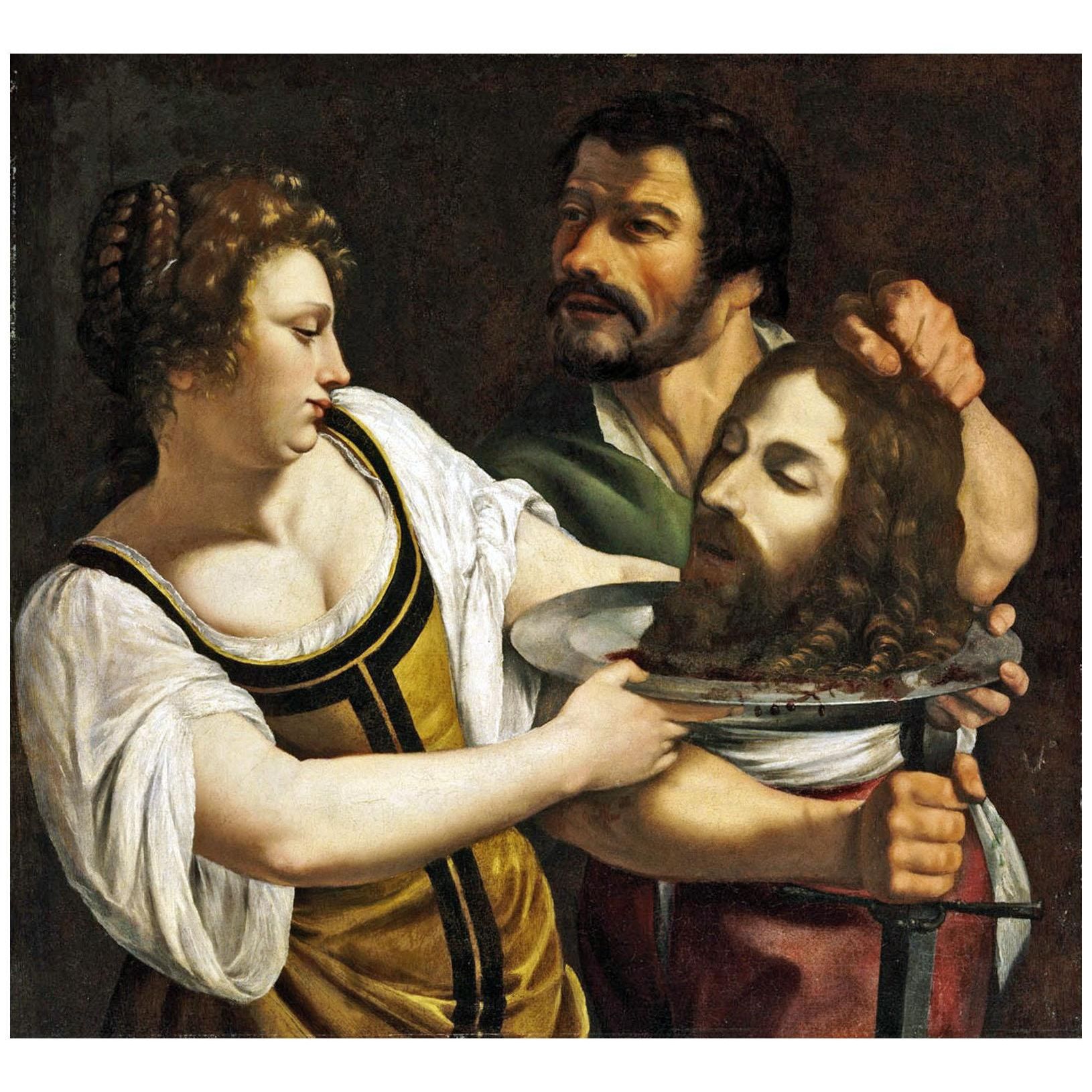 Artemisia Gentileschi. Salomè con la testa di San Giovanni Battista. 1610. Budapest