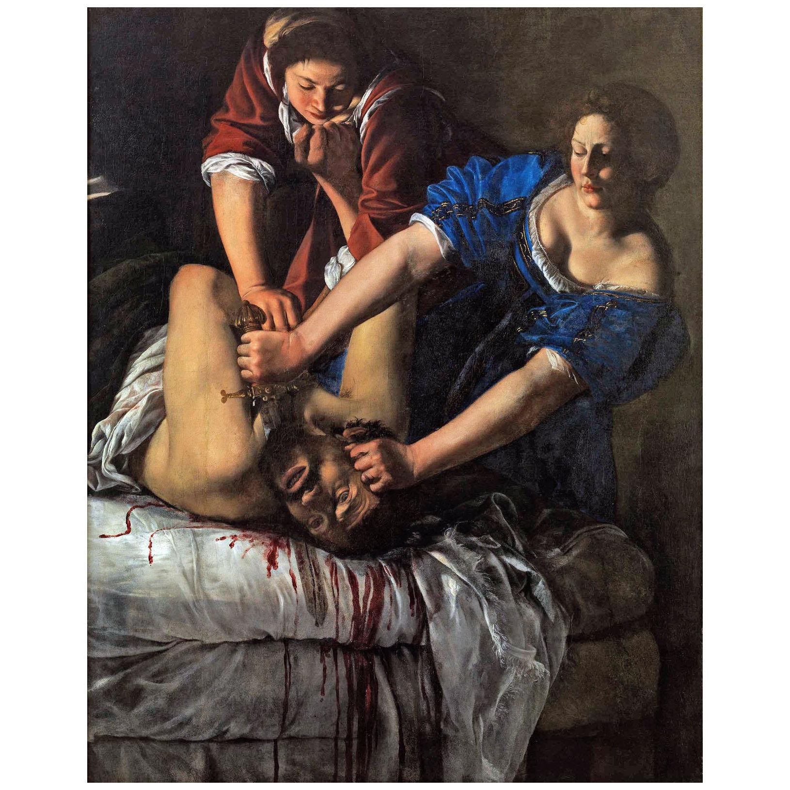 Artemisia Gentileschi. Giuditta che decapita Oloferne. 1611. Capodimonte Napoli
