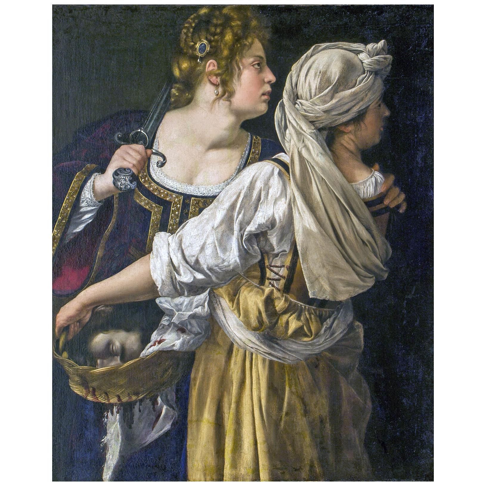 Artemisia Gentileschi. Giuditta con la testa di Oloferne. 1618. Palazzo Pitti Firenze