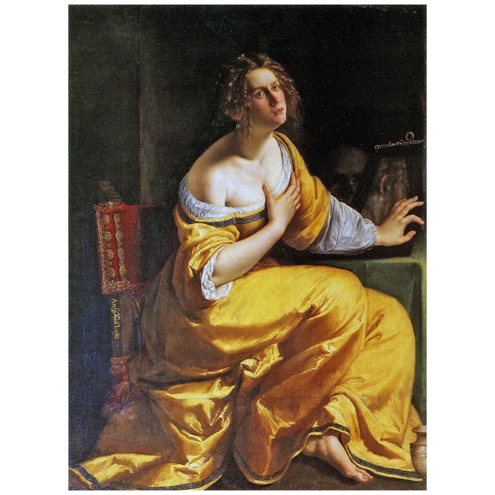 Artemisia Gentileschi. Conversione della Maddalena. 1620. Palazzo Pitti Firenze