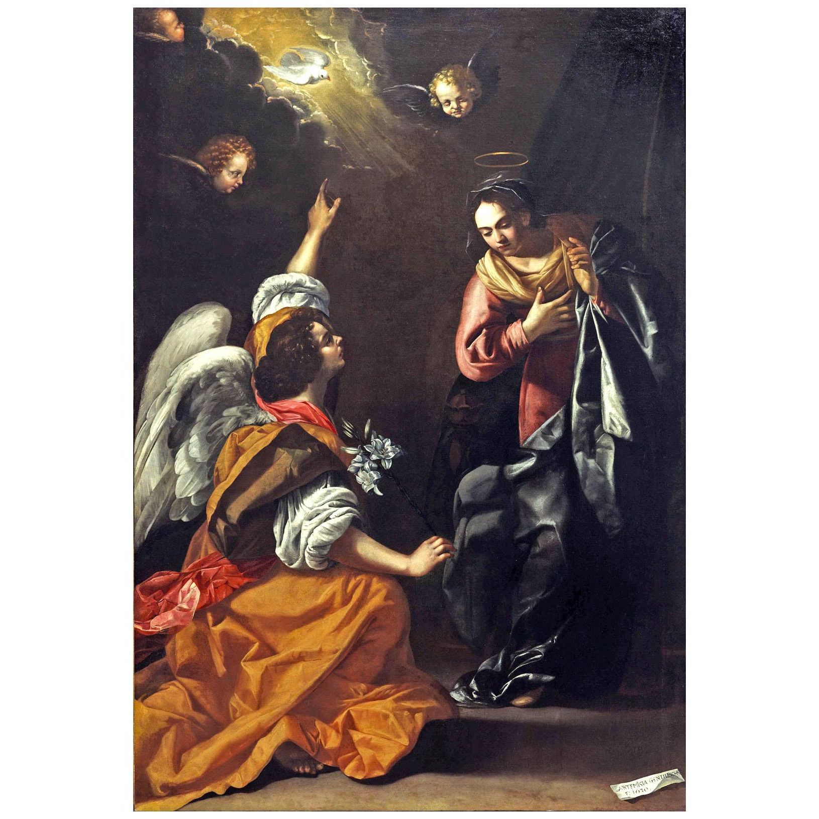 Artemisia Gentileschi. Annunciazione. 1630. Museo di Capodimonte Napoli