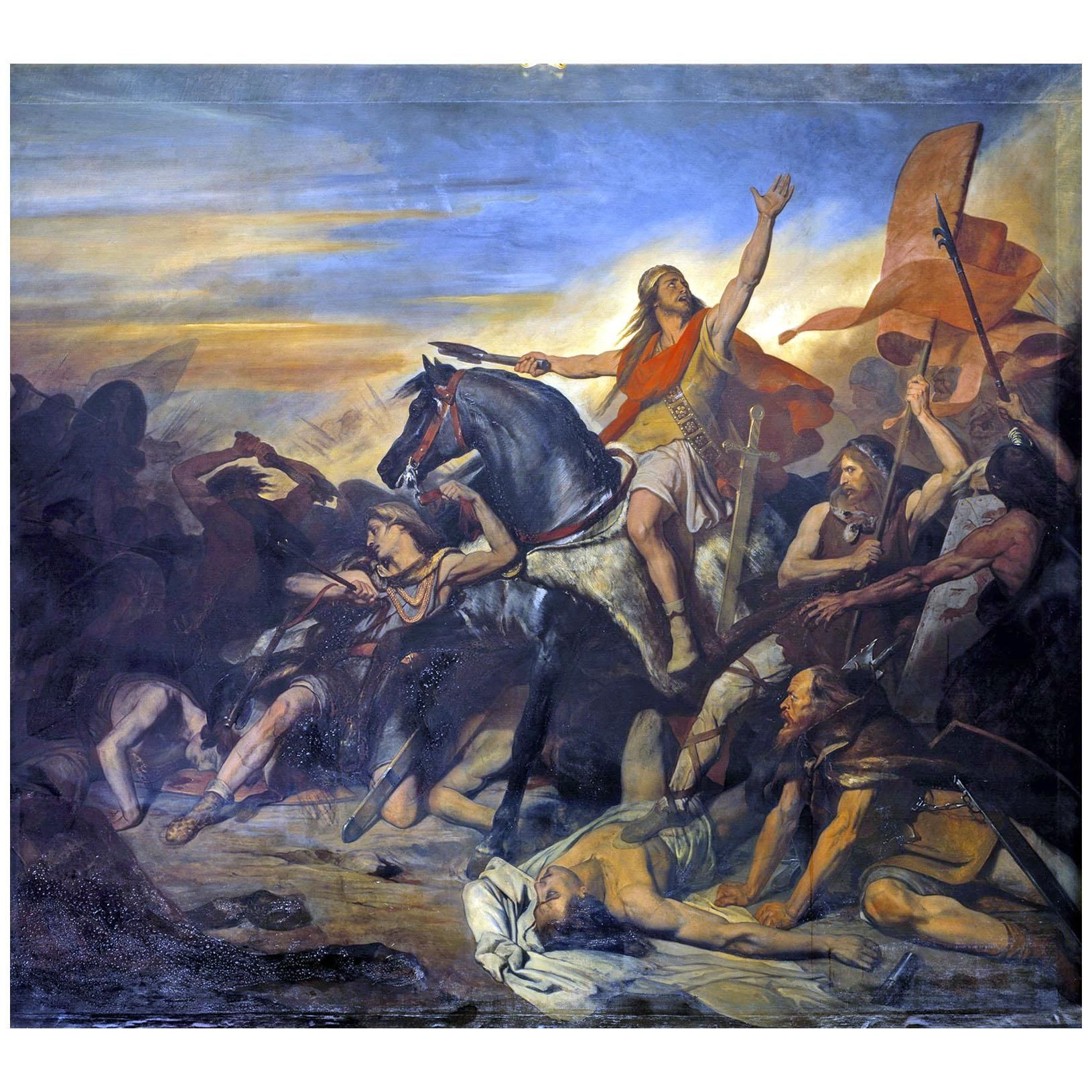 Ary Scheffer. Bataille de Tolbiac. 1836. Château de Versailles