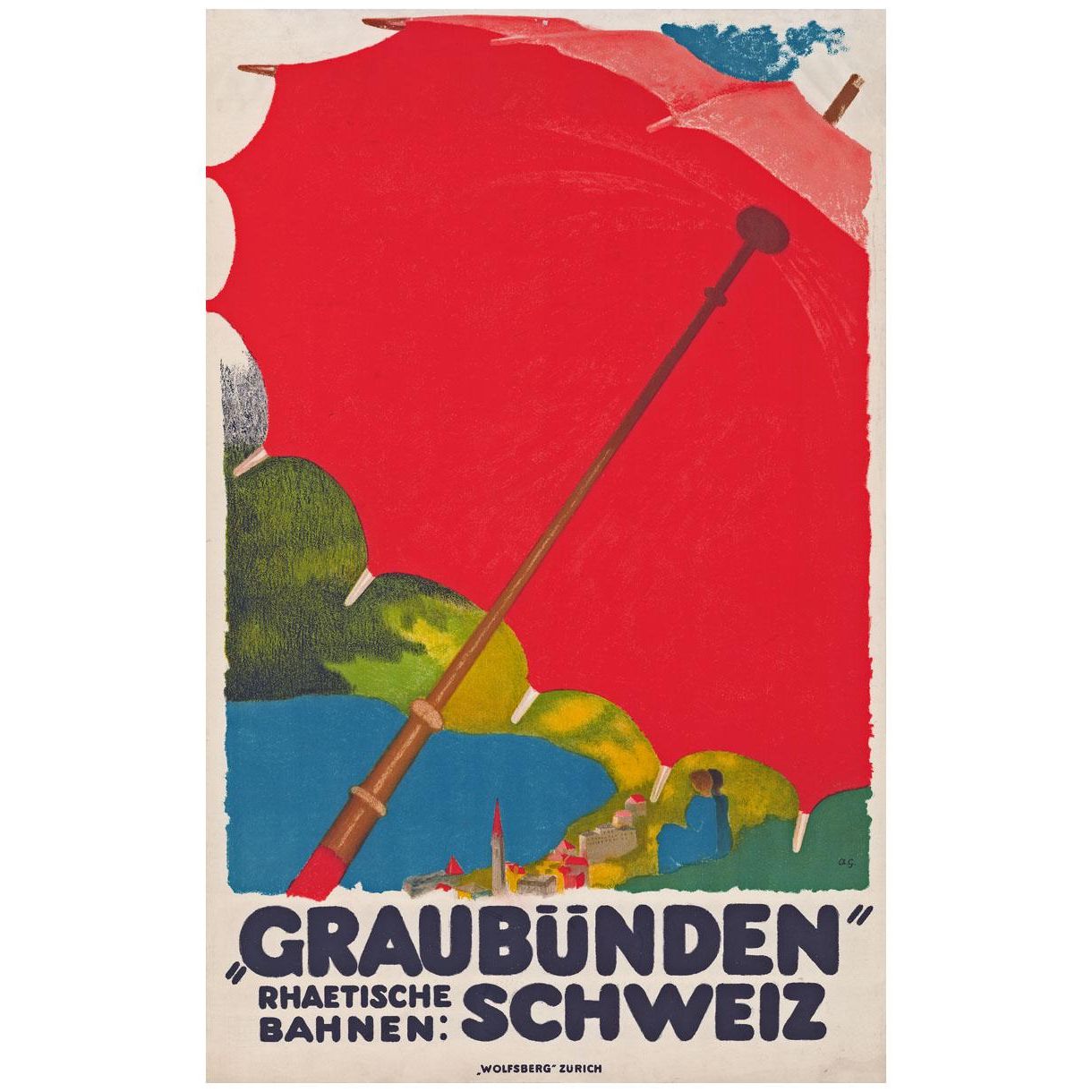 Augusto Giacometti. Graubunden. Poster. 1924. Basel School of Design