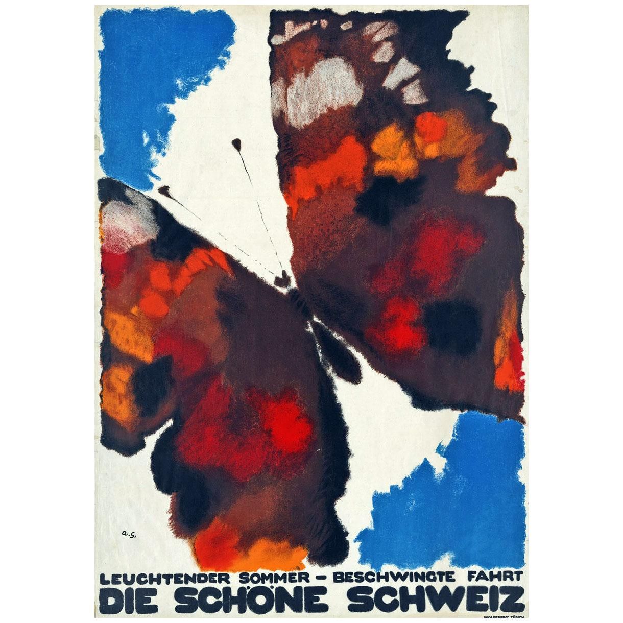 Augusto Giacometti. Die Schone Schweiz. Poster. 1930. Basel School of Design