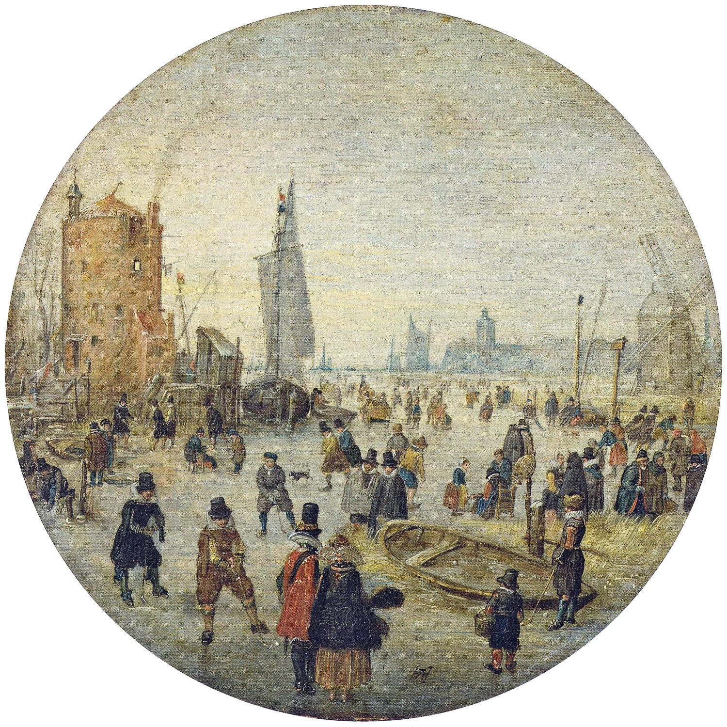 Hendrick Avercamp. Winter Landscape. 1611. Hamburger Kunsthalle