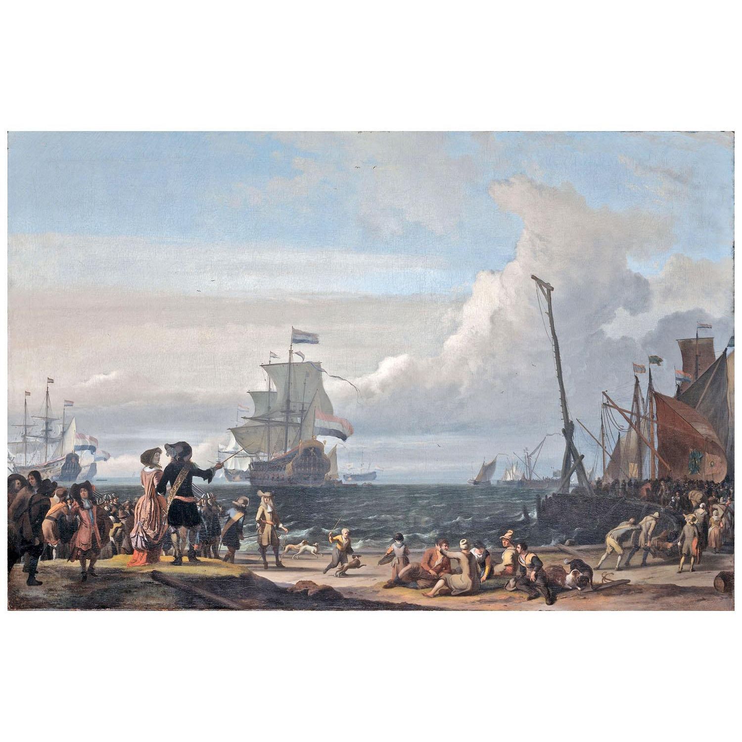 Ludolf Backhuysen. Dutch ships on the roadstead of Texel. 1671. Rijksmuseum Amsterdam