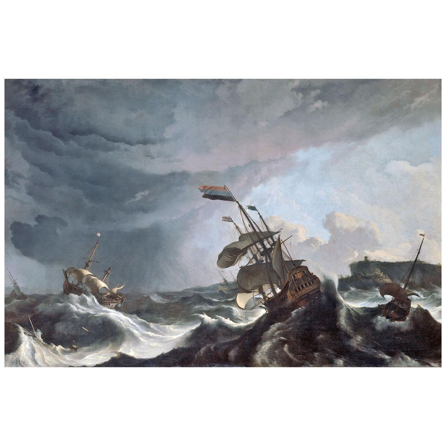 Ludolf Backhuysen. Warships in a Heavy Storm. 1690. Rijksmuseum Amsterdam