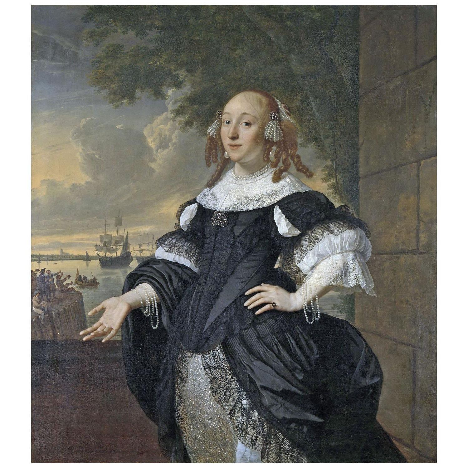 Ludolf Backhuysen. Portrait of Geertruida den Dubbelde. 1668. Rijksmuseum Amsterdam