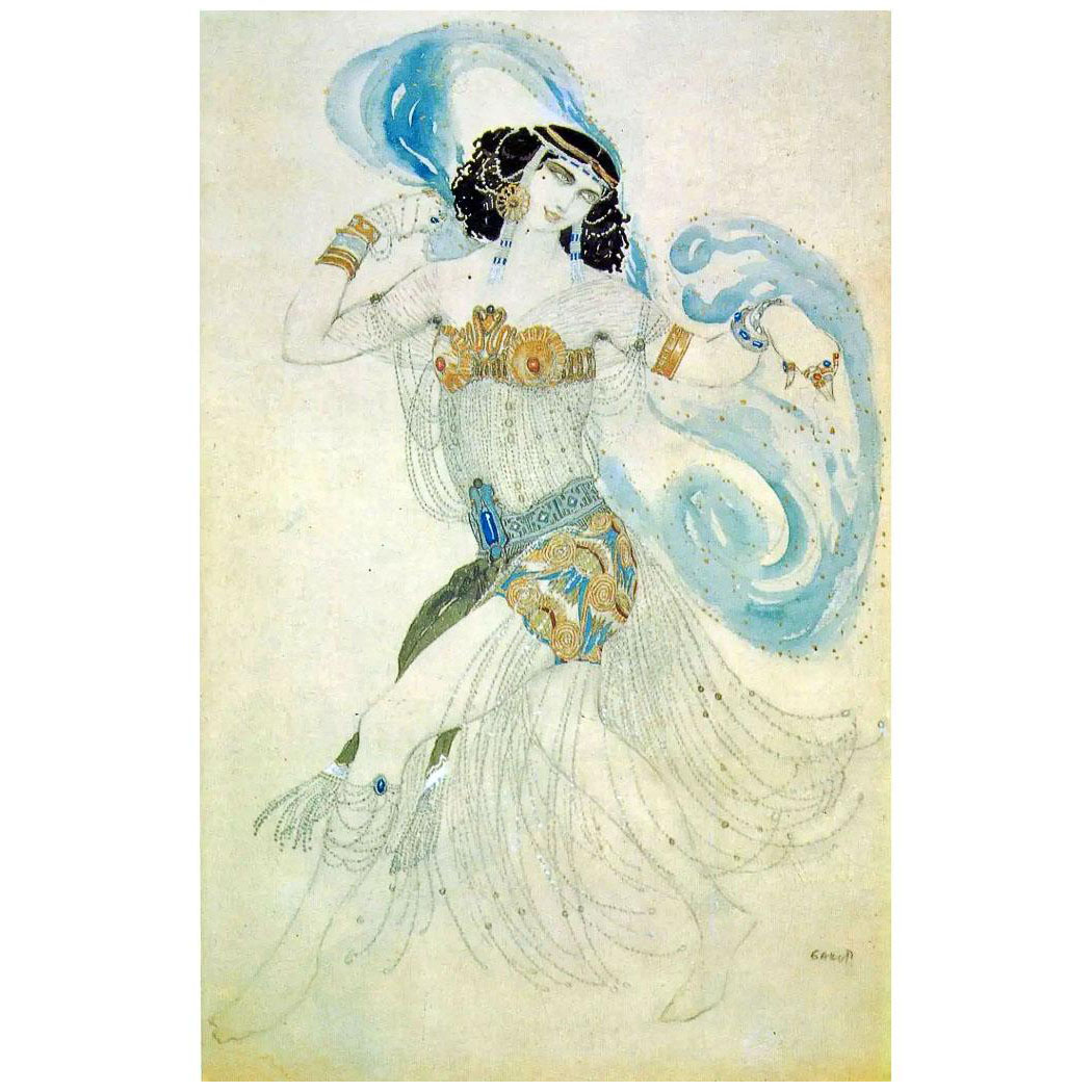 Леон Бакст. Танец семи покрывал (костюм Саломеи). 1908. Третьяковская галерея
