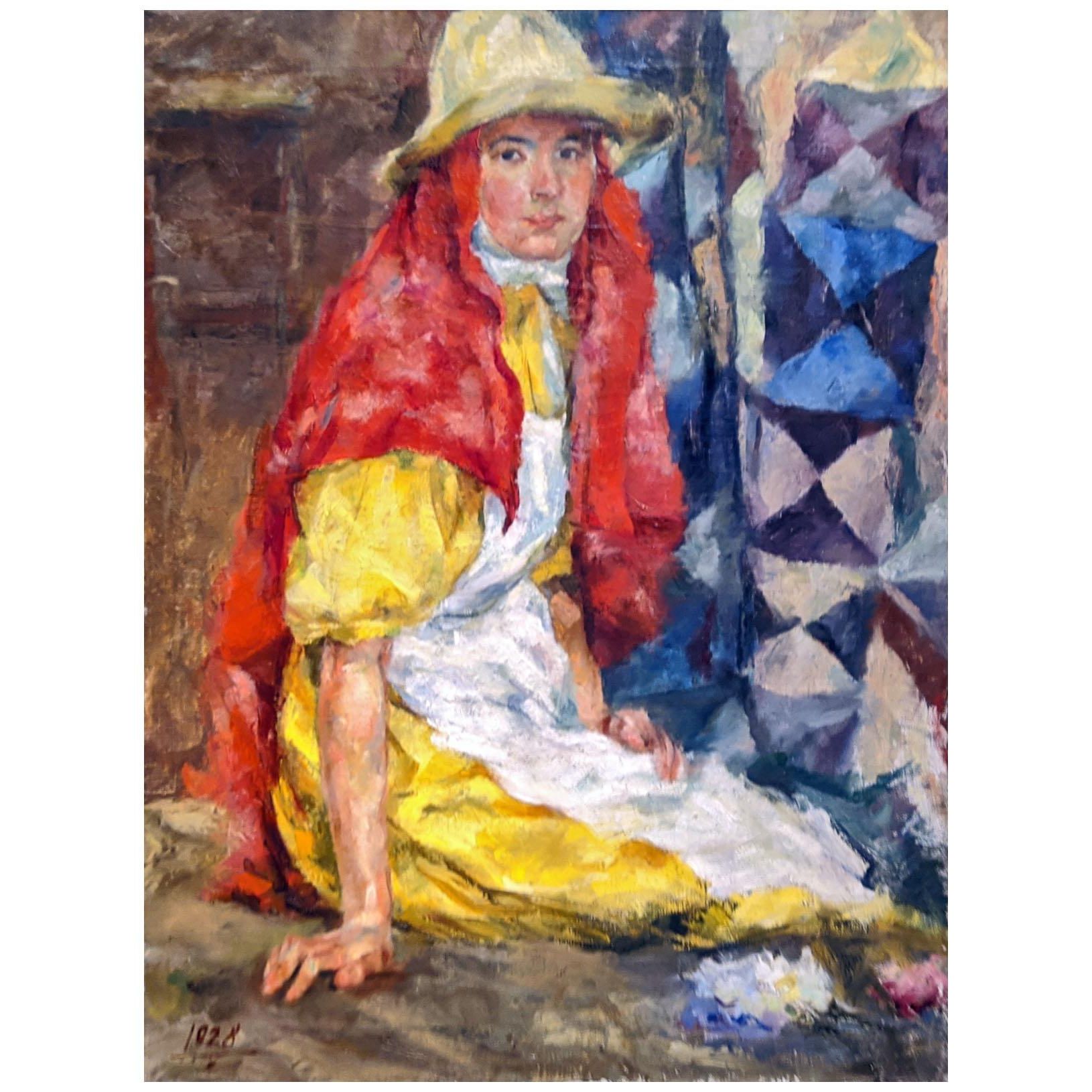 Баки Урманче. Девушка в желтом. 1928. Галерея Хазинэ, Казань