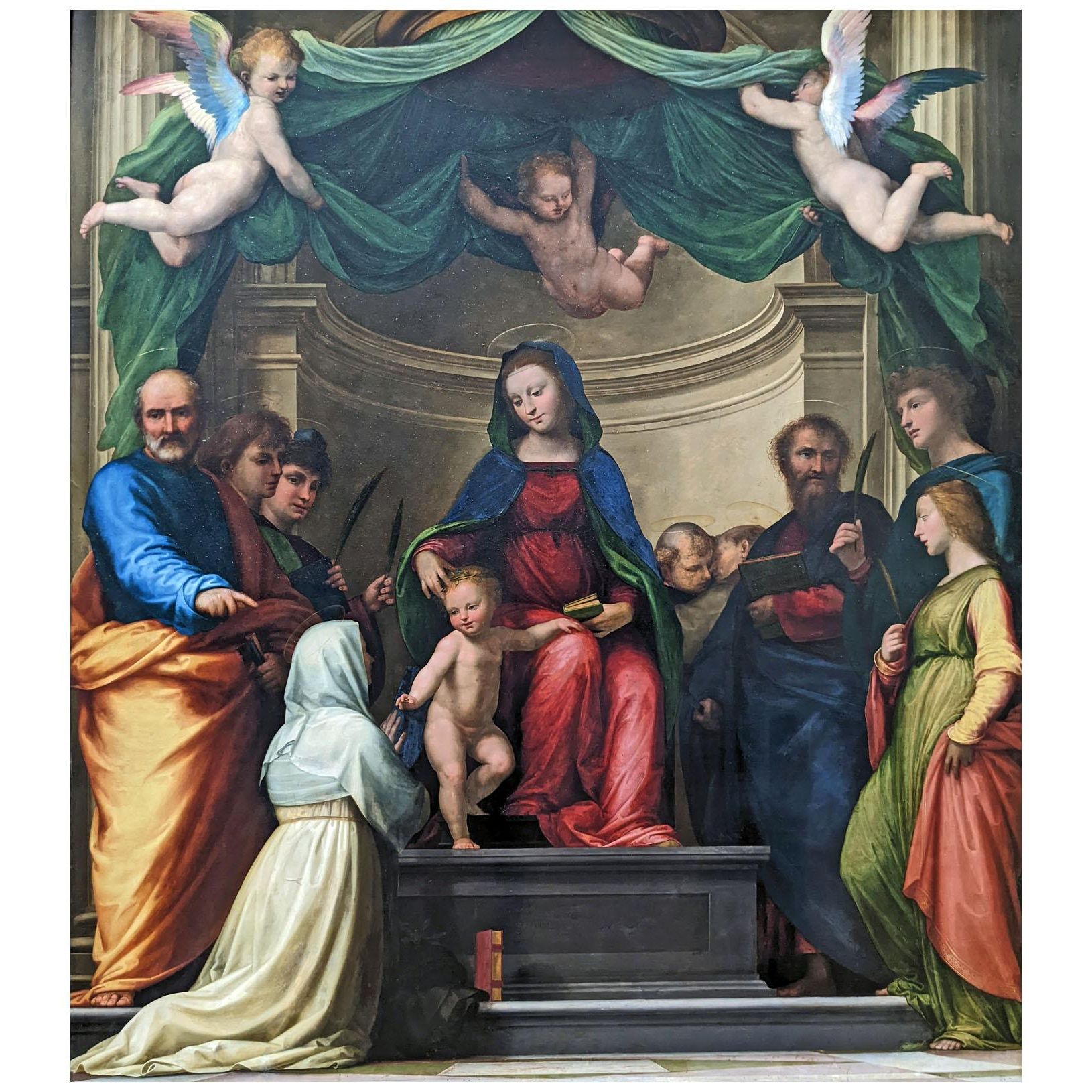 Fra Bartolomeo. Il matrimonio mistico di Santa Caterina. 1511. Louvre