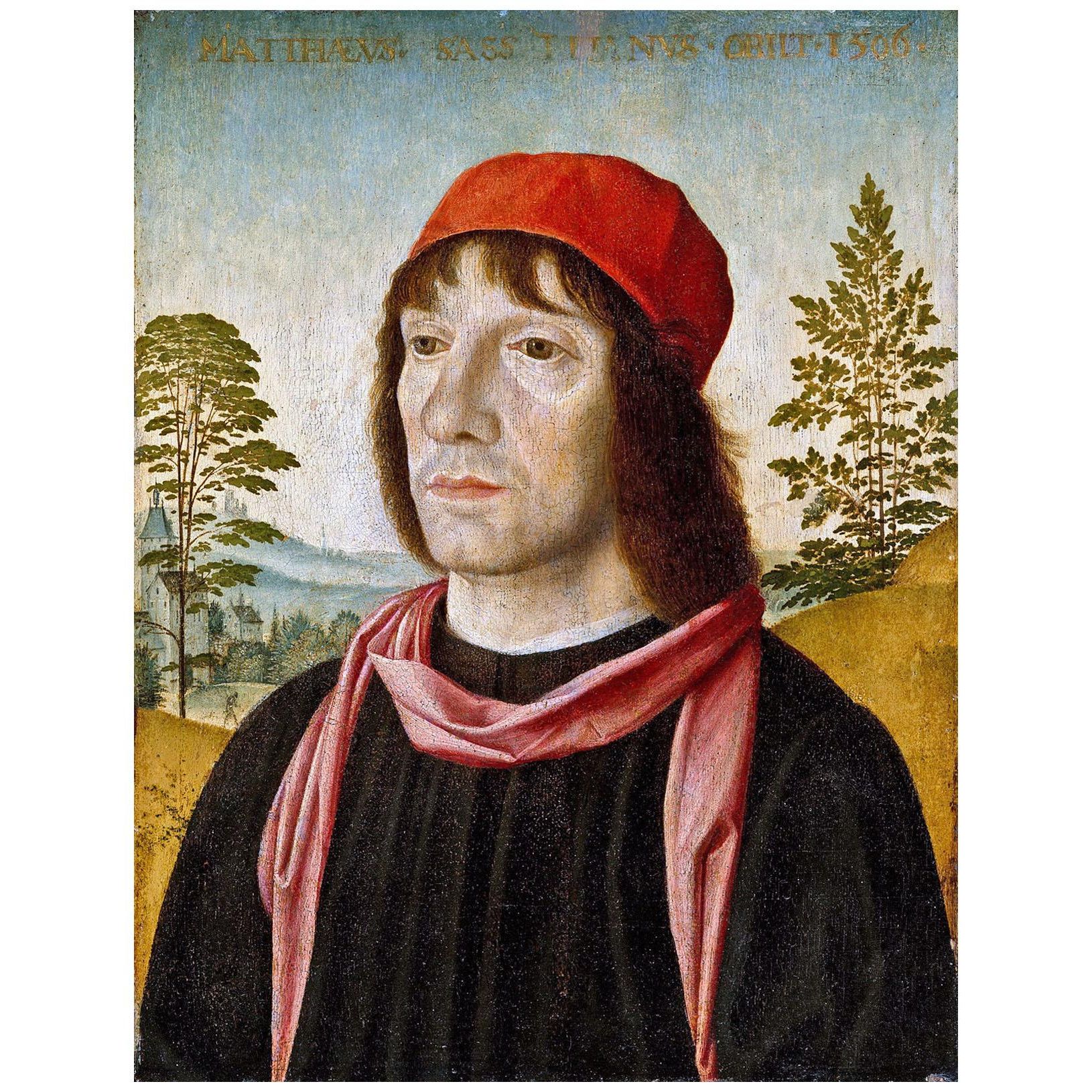 Fra Bartolomeo. Ritratto di un uomo (Matheus Sassi?). 1497. MET NY