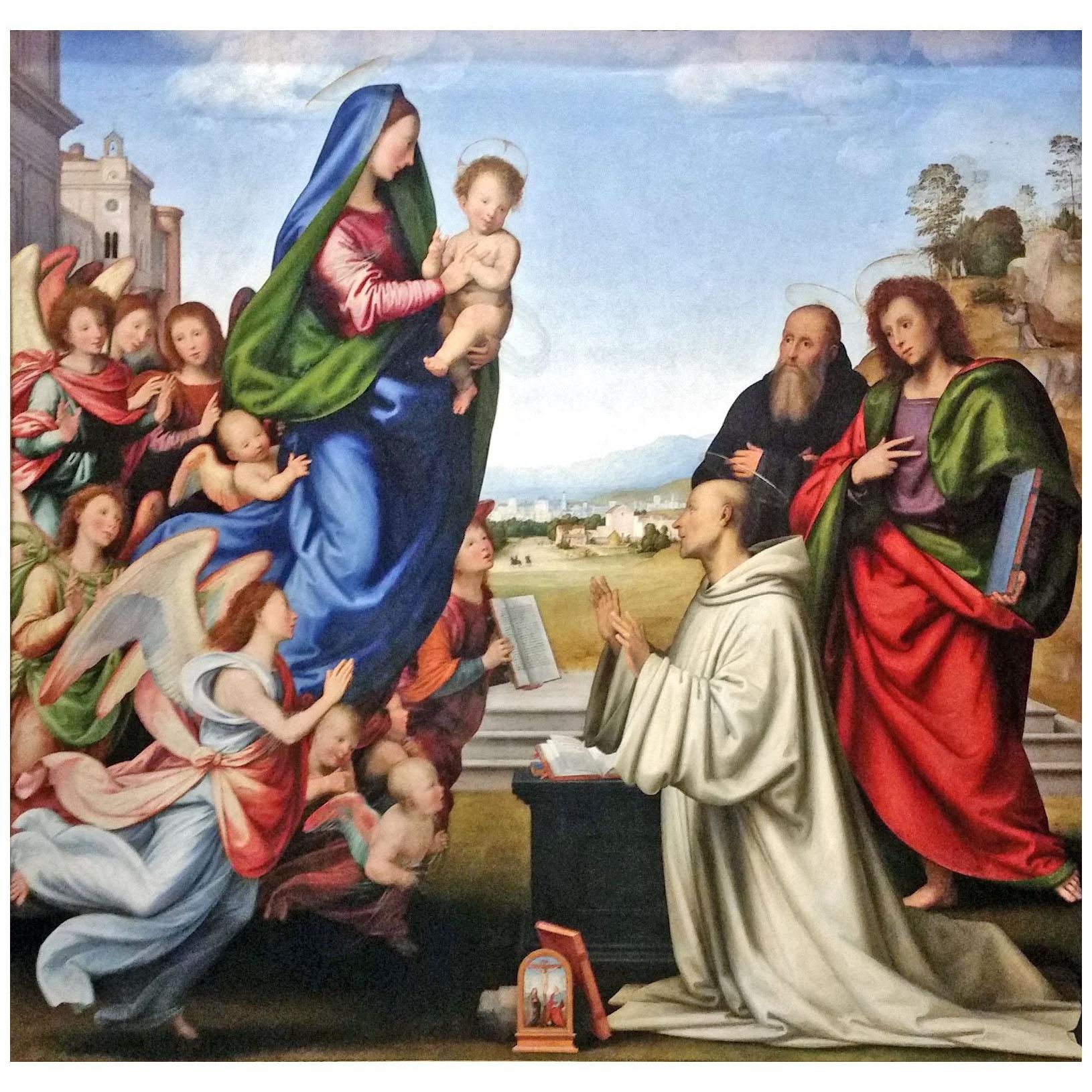 Fra Bartolomeo. Visione di San Bernardo. 1504. Uffizi Firenze