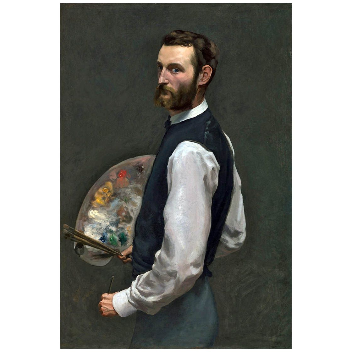 Frederic Bazille. Autoportrait. 1865-1866