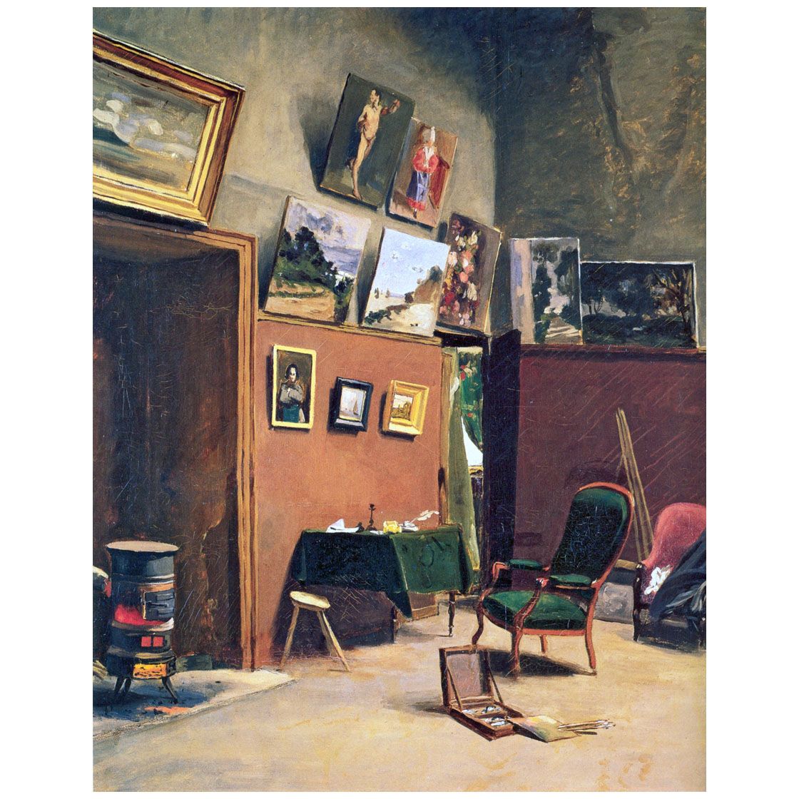 Frederic Bazille. L’Atelierde la rue de Furstenberg. 1865. Musee Fabre, Montpellier