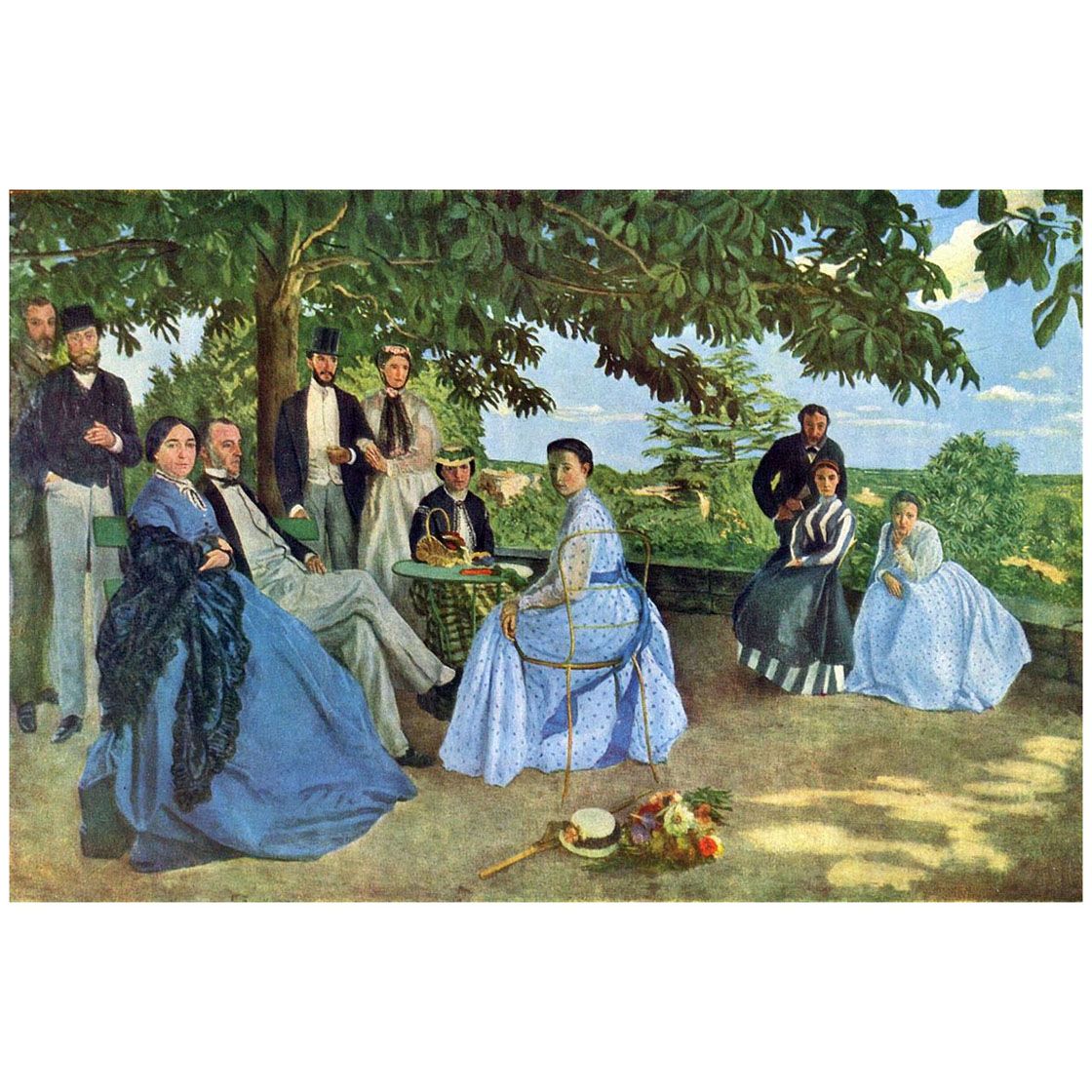 Frederic Bazille. Reunion de famile. 1867. Musee d’Orsay
