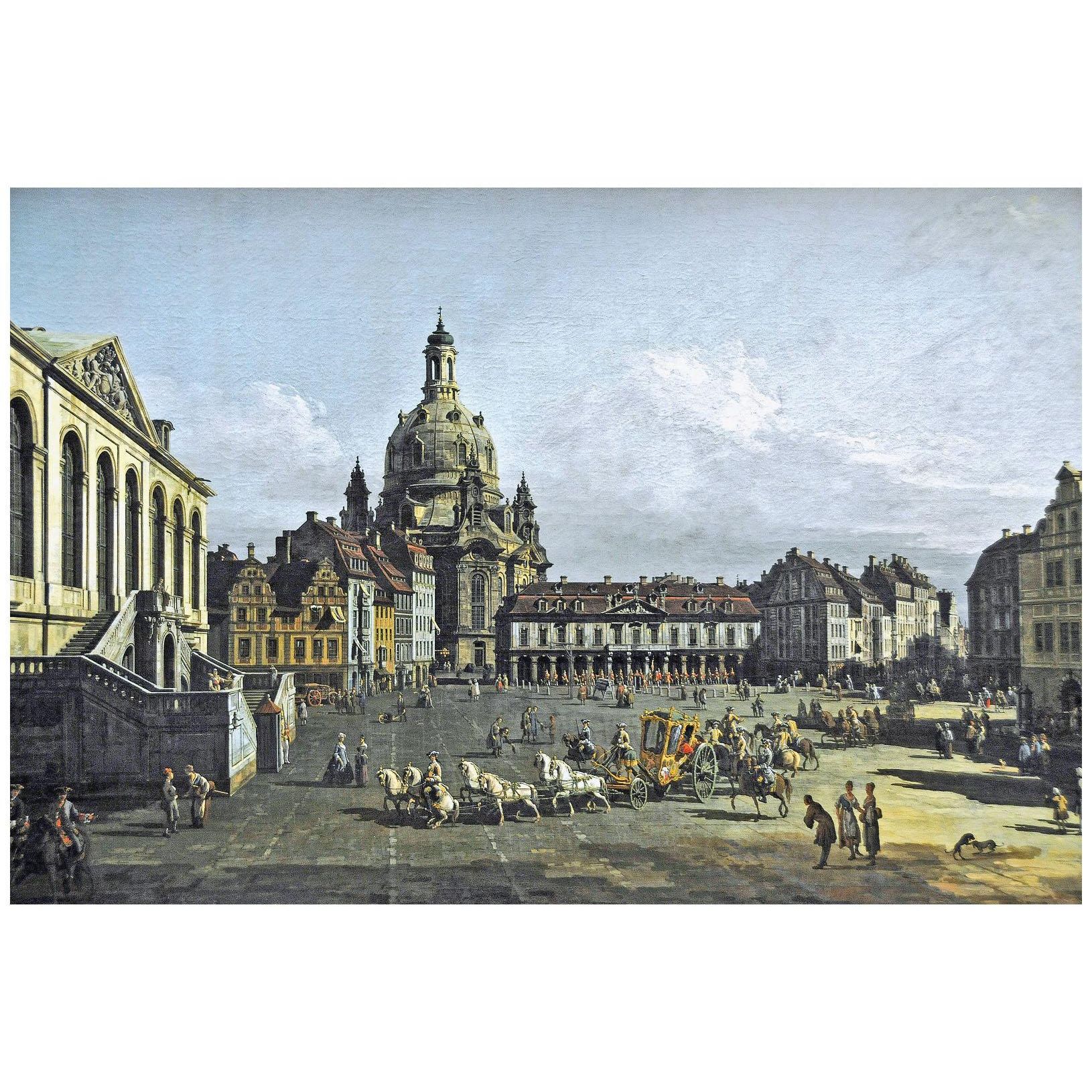 Bernardo Bellotto. Nuovo mercato a Dresden. 1747. Hermitage Museum St Petersburg