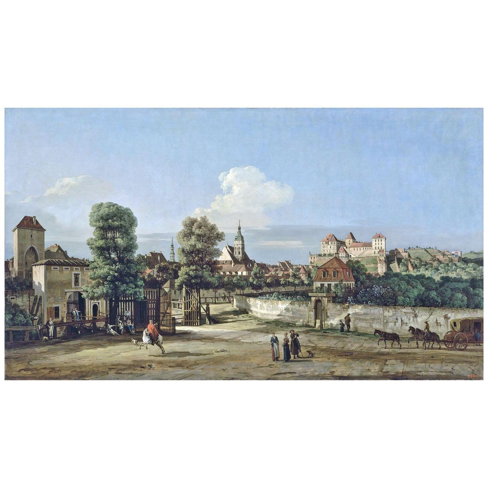 Bernardo Bellotto. Vista di Pirna da ovest. 1751-1760. Hermitage Museum St Petersburg