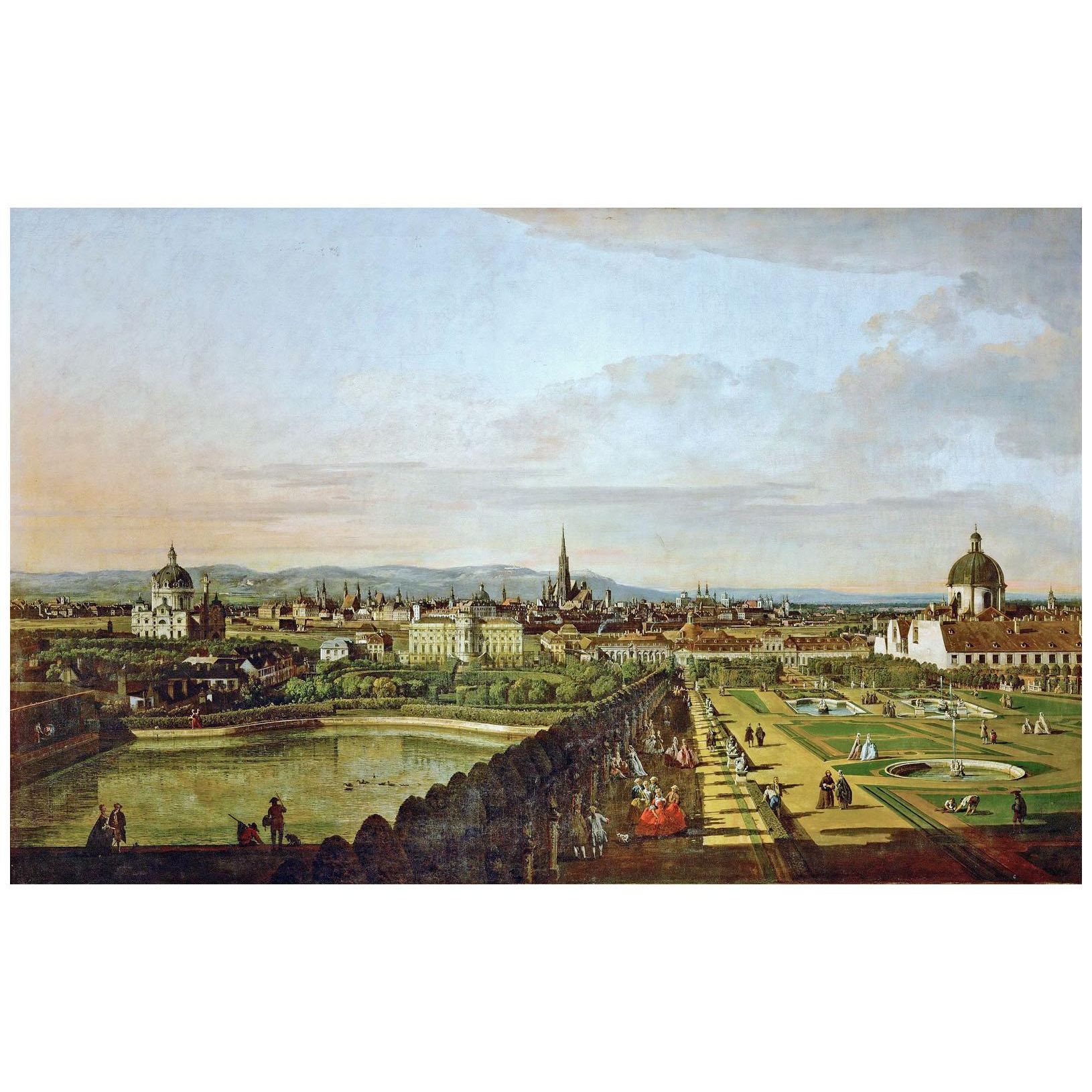 Bernardo Bellotto. Veduta di Vienna dal Belvedere. 1758-1761. KHM Wien