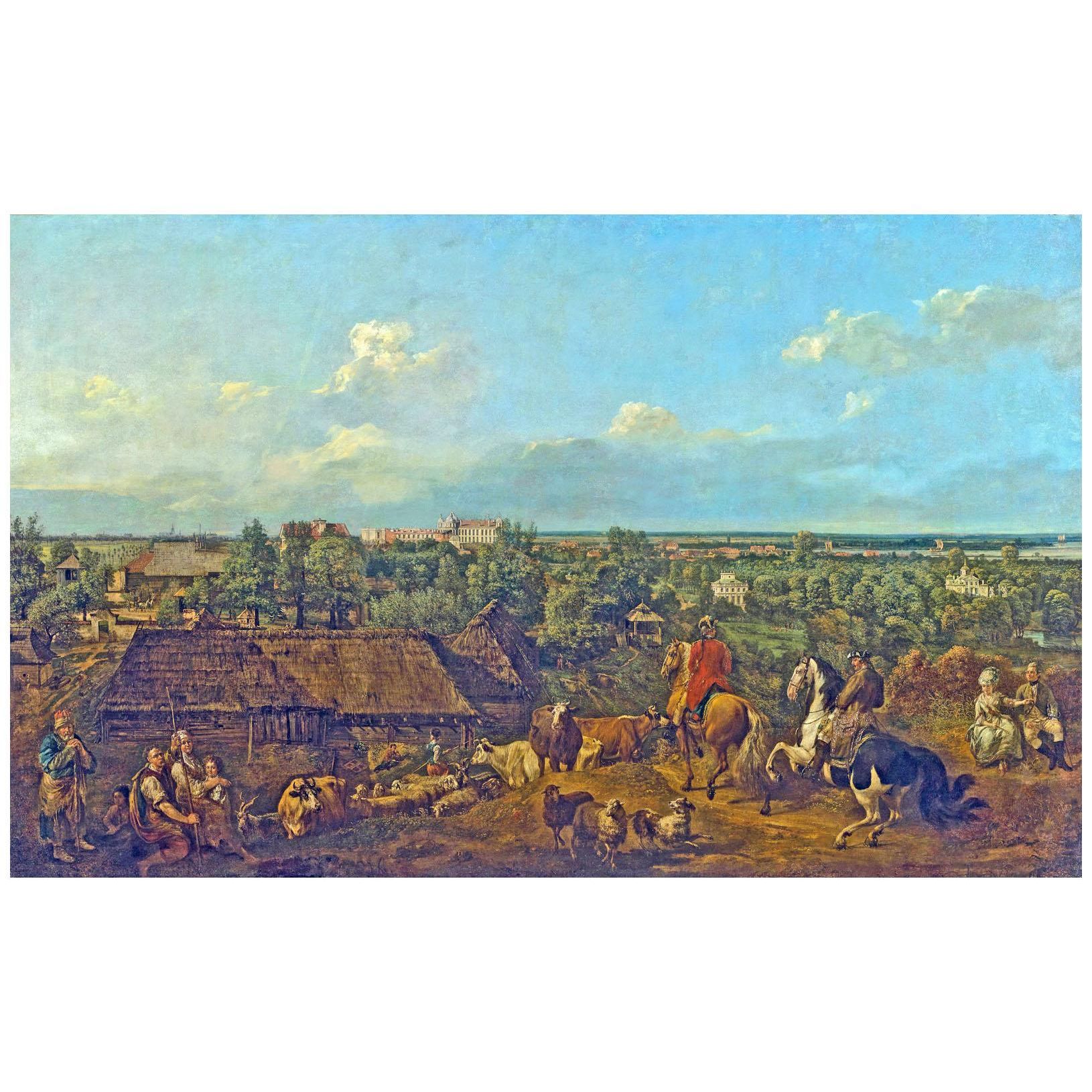 Bernardo Bellotto. Vista di Ujazdow e Lazienki. 1776. Muzeum Narodowe, Warszawa