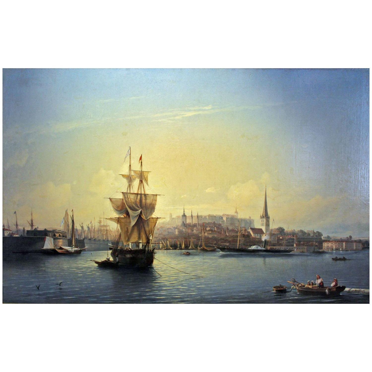 Алексей Боголюбов. Порт Таллинна. 1853. ЕКМ Таллинн