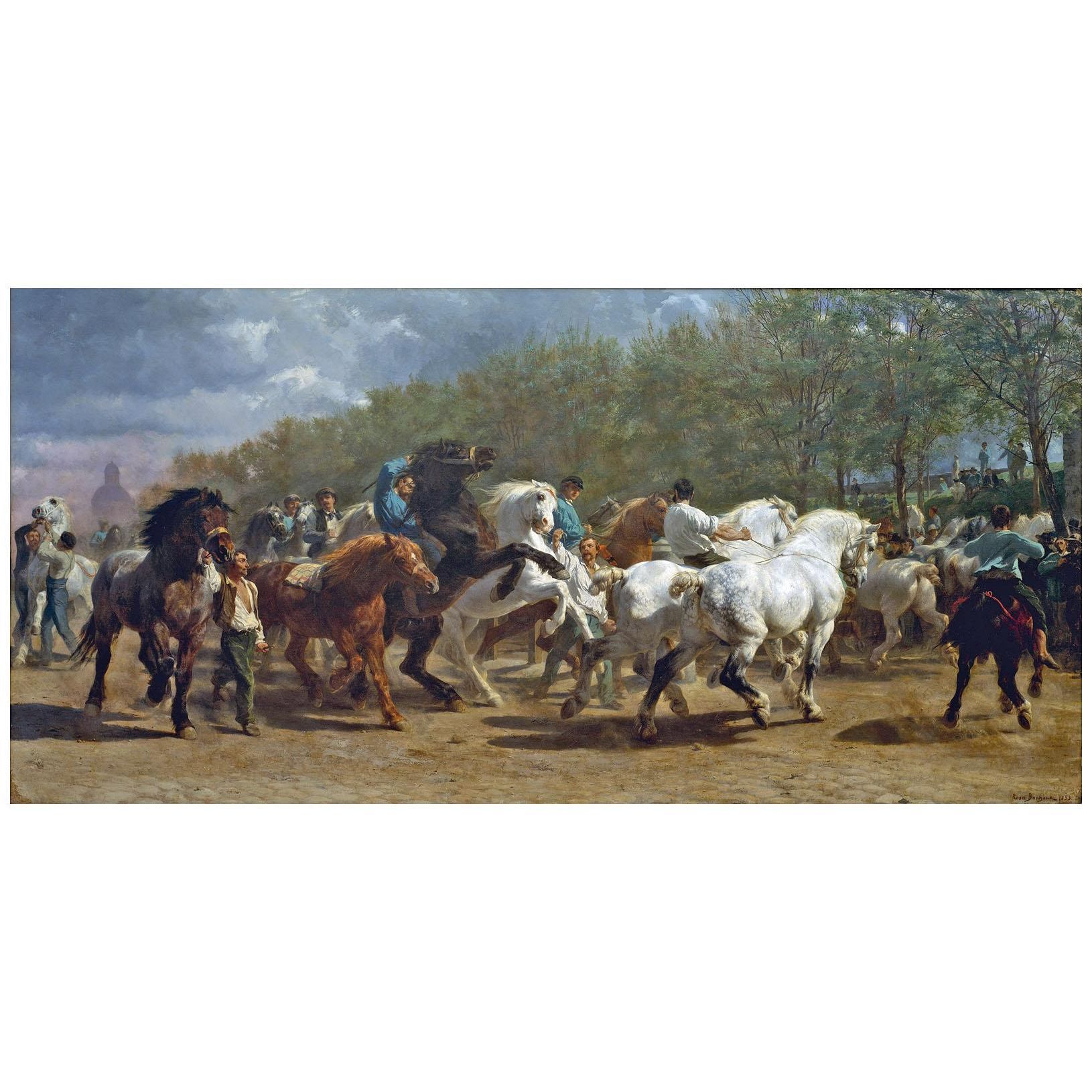 Rosa Bonheur. Le Marché aux chevaux. 1852-1855. Metropolitan Museum NY